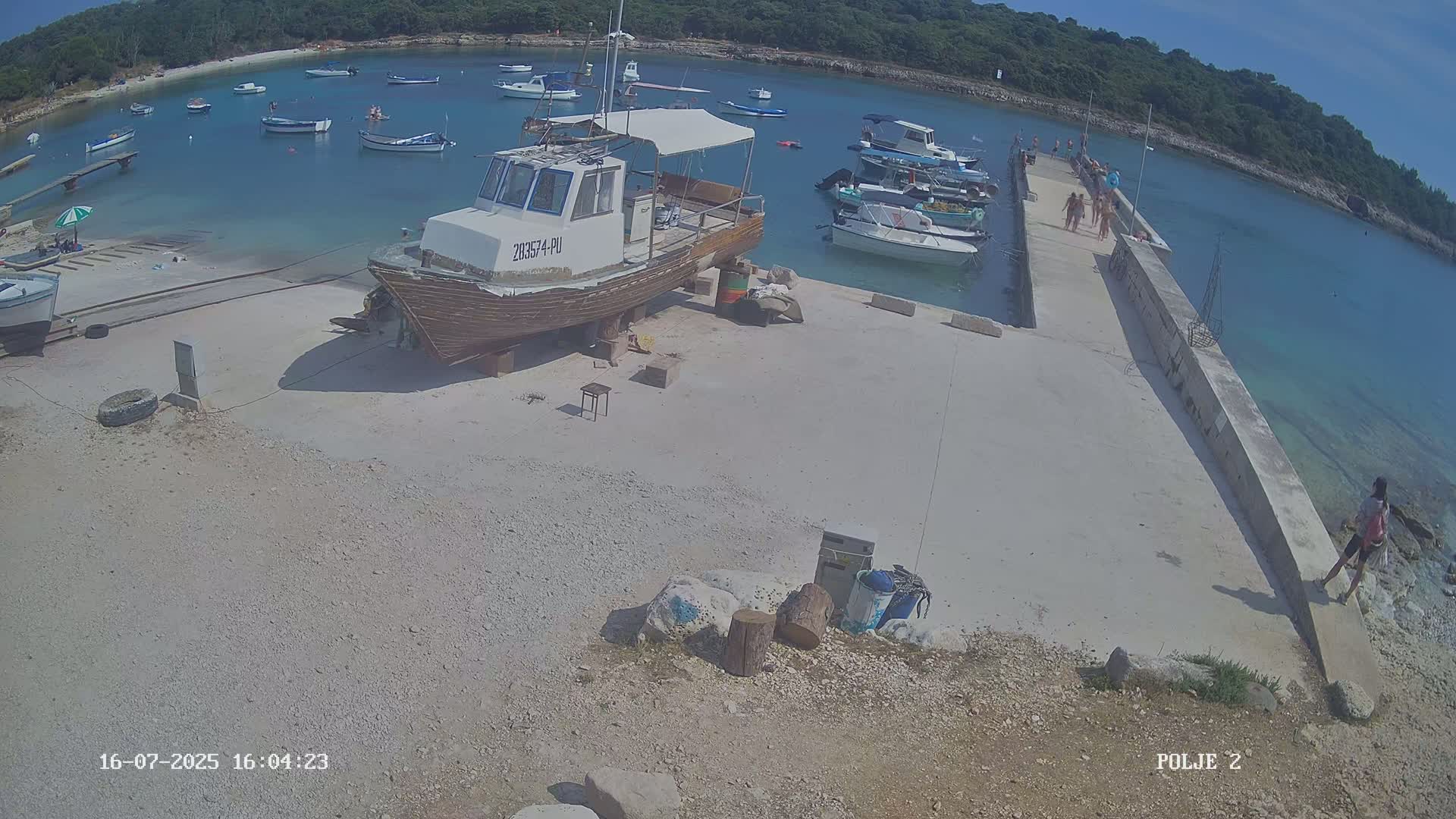 Premantura, Marina Uvala Polje Bay Live Cam - Medulin, Istria, Croatia