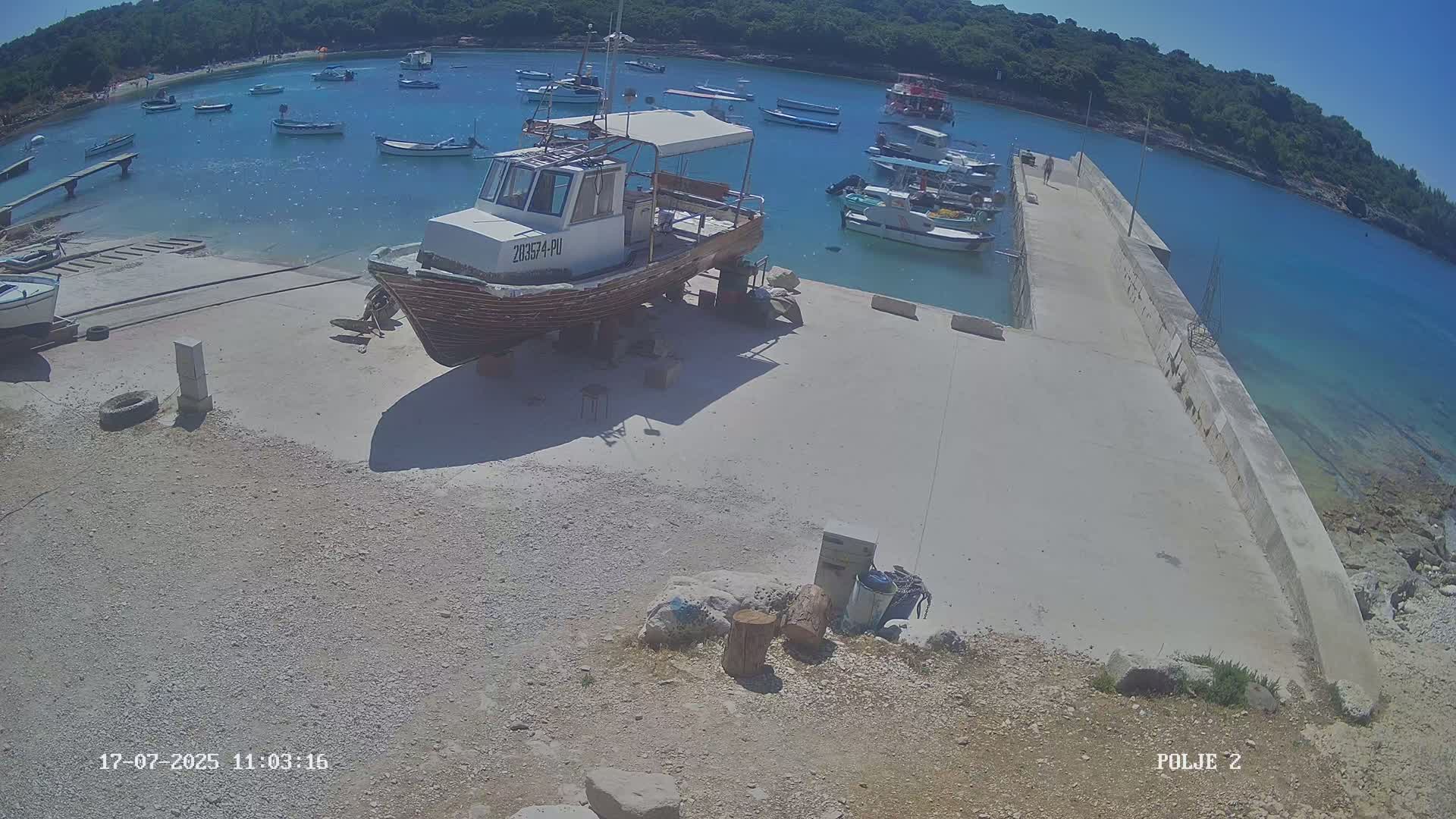 Premantura, Marina Uvala Polje Bay Live Cam - Medulin, Istria, Croatia