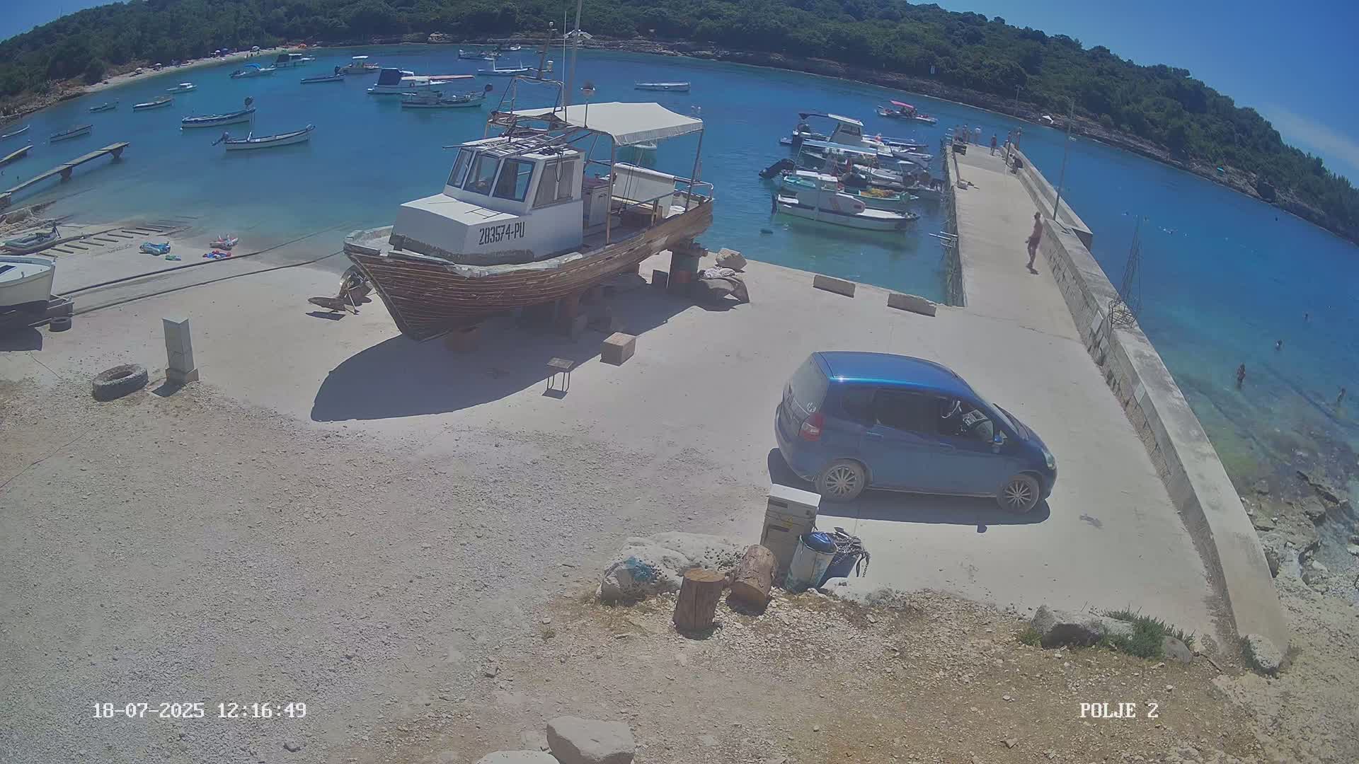 Premantura, Marina Uvala Polje Bay Live Cam - Medulin, Istria, Croatia