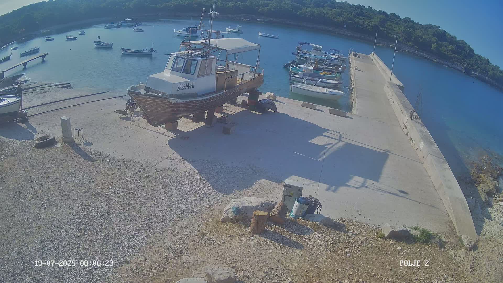 Premantura, Marina Uvala Polje Bay Live Cam - Medulin, Istria, Croatia