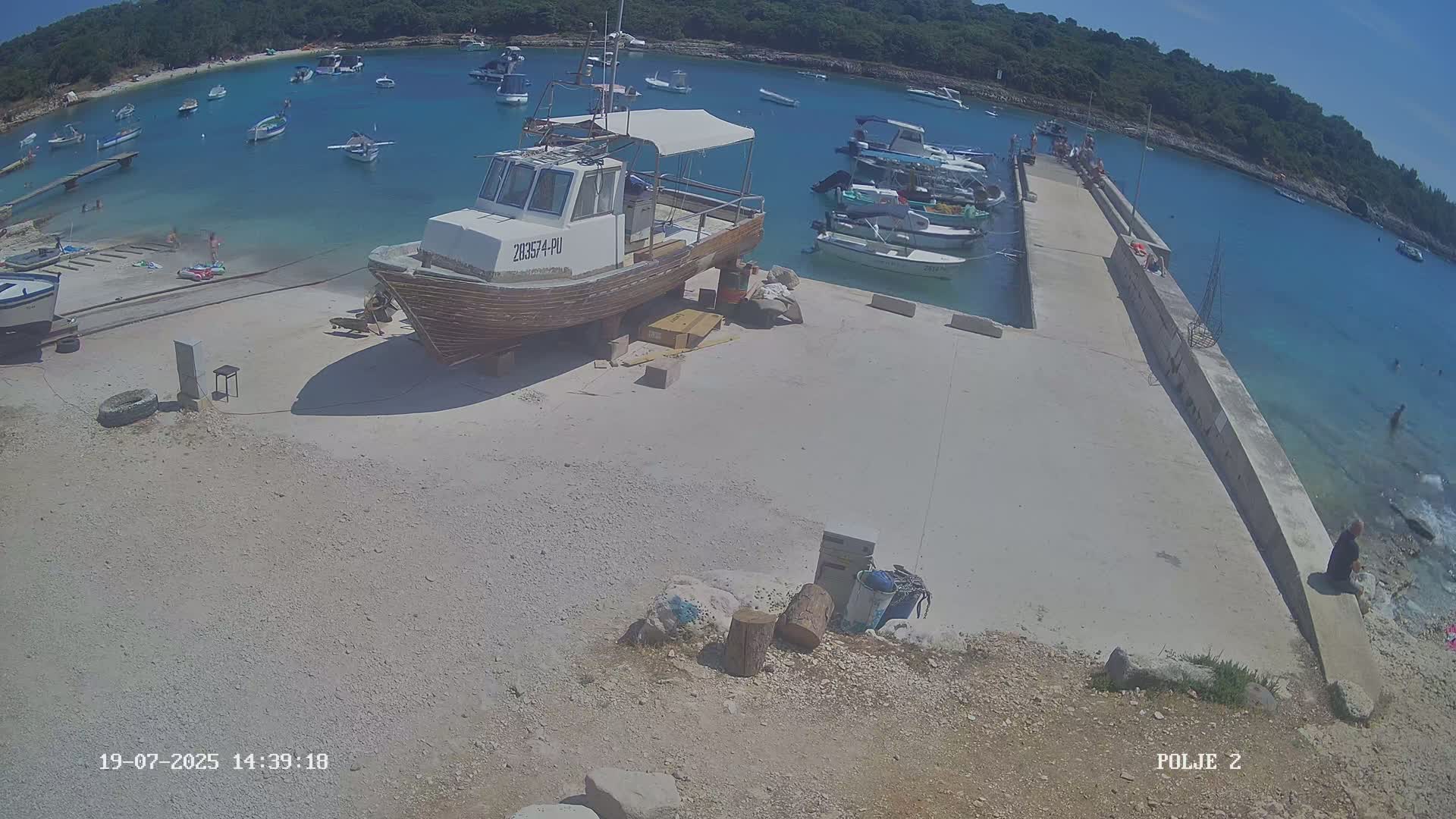 Premantura, Marina Uvala Polje Bay Live Cam - Medulin, Istria, Croatia