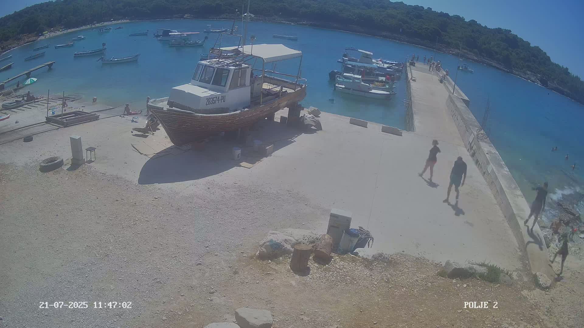 Premantura, Marina Uvala Polje Bay Live Cam - Medulin, Istria, Croatia