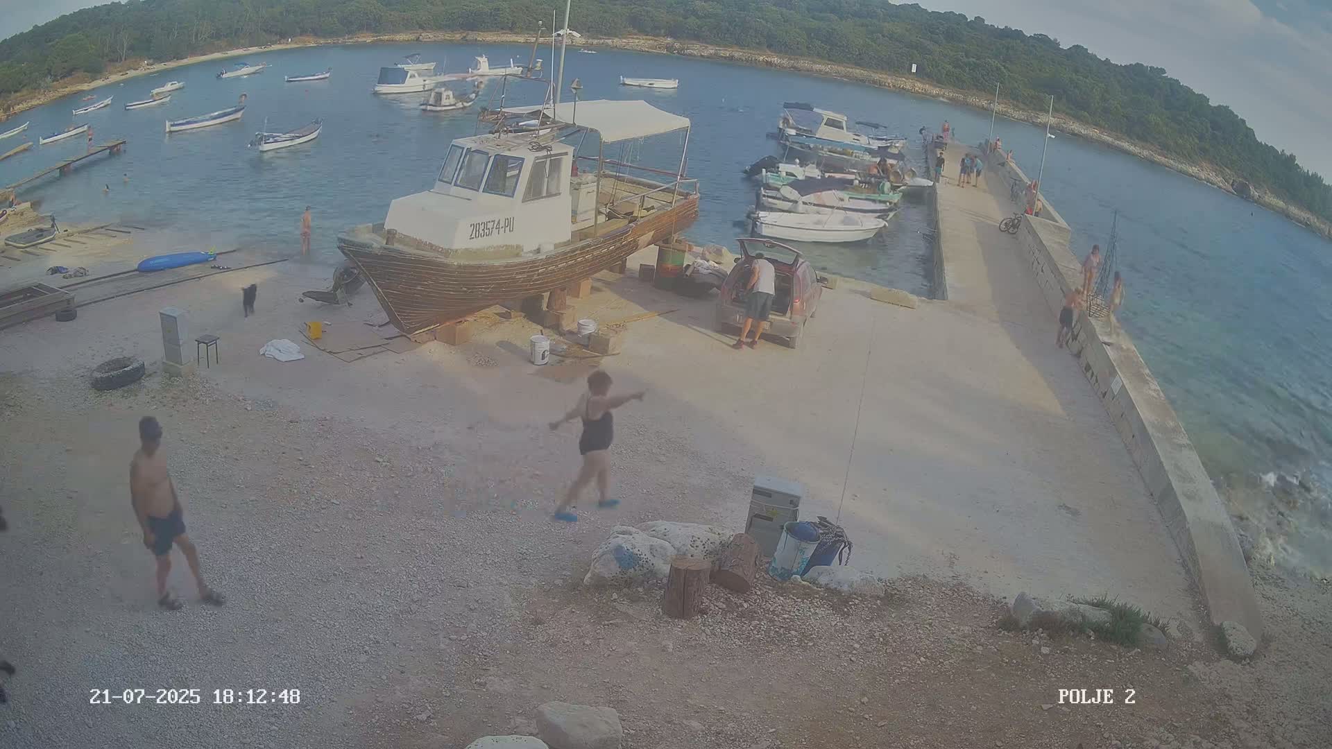 Premantura, Marina Uvala Polje Bay Live Cam - Medulin, Istria, Croatia