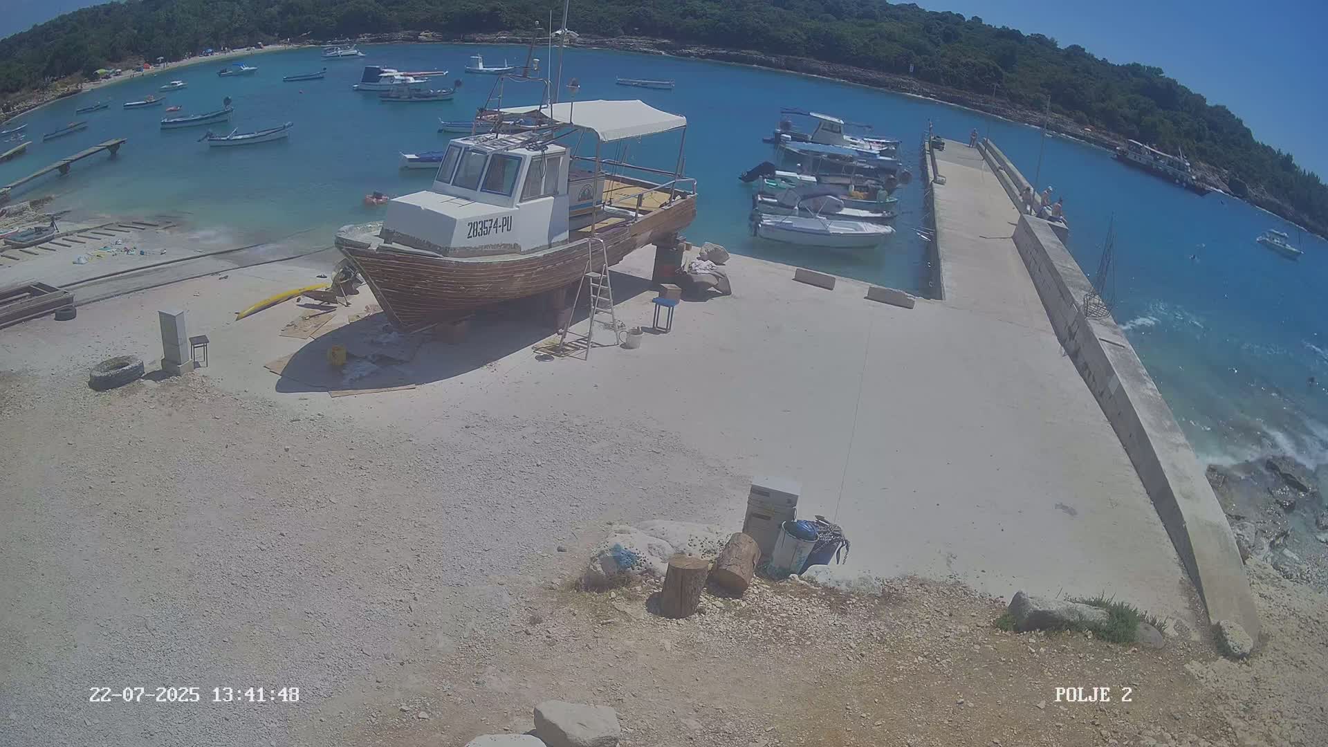 Premantura, Marina Uvala Polje Bay Live Cam - Medulin, Istria, Croatia