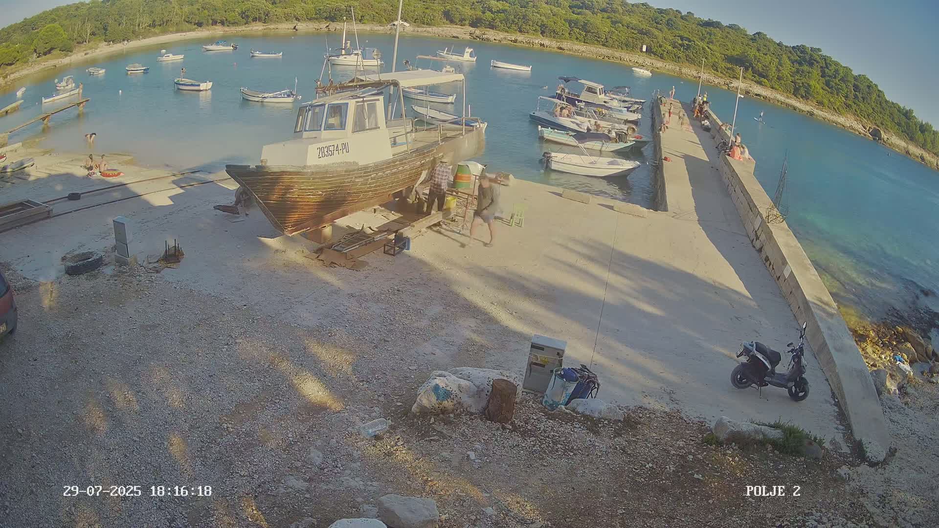 Premantura, Marina Uvala Polje Bay Live Cam - Medulin, Istria, Croatia