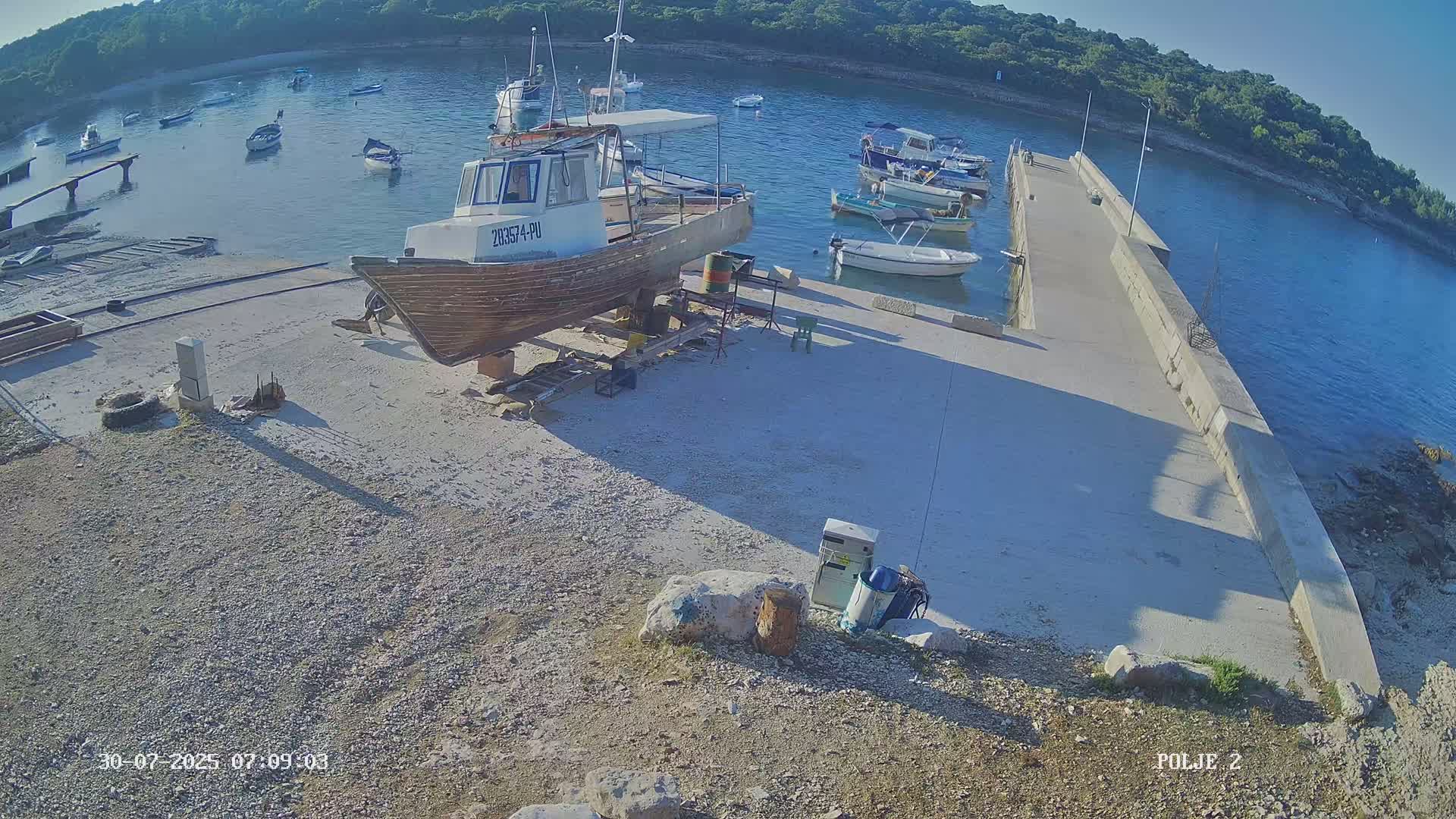 Premantura, Marina Uvala Polje Bay Live Cam - Medulin, Istria, Croatia