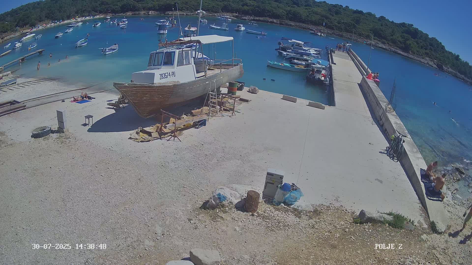 Premantura, Marina Uvala Polje Bay Live Cam - Medulin, Istria, Croatia