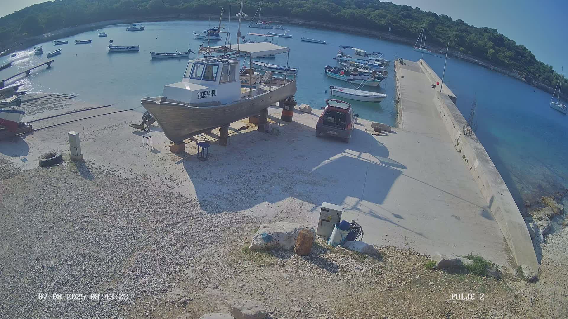 Premantura, Marina Uvala Polje Bay Live Cam - Medulin, Istria, Croatia