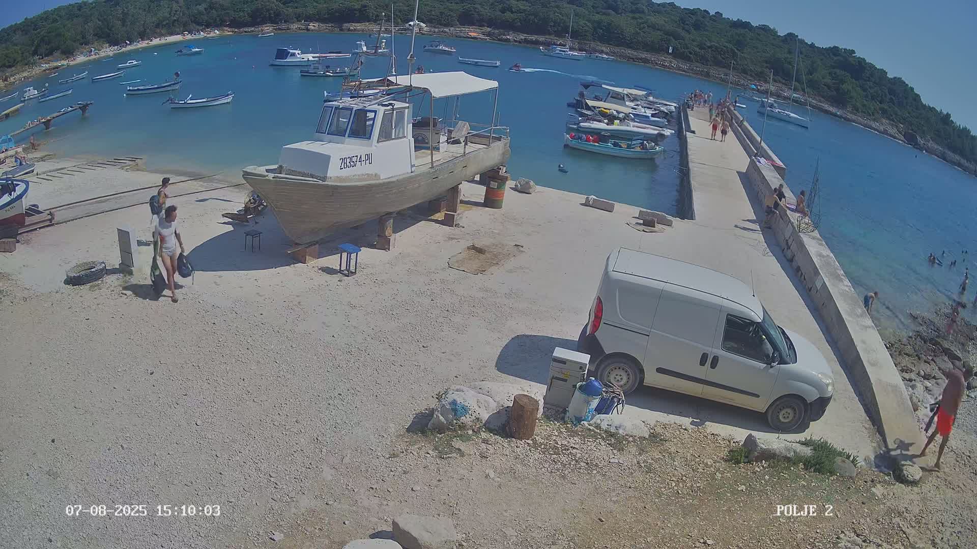 Premantura, Marina Uvala Polje Bay Live Cam - Medulin, Istria, Croatia