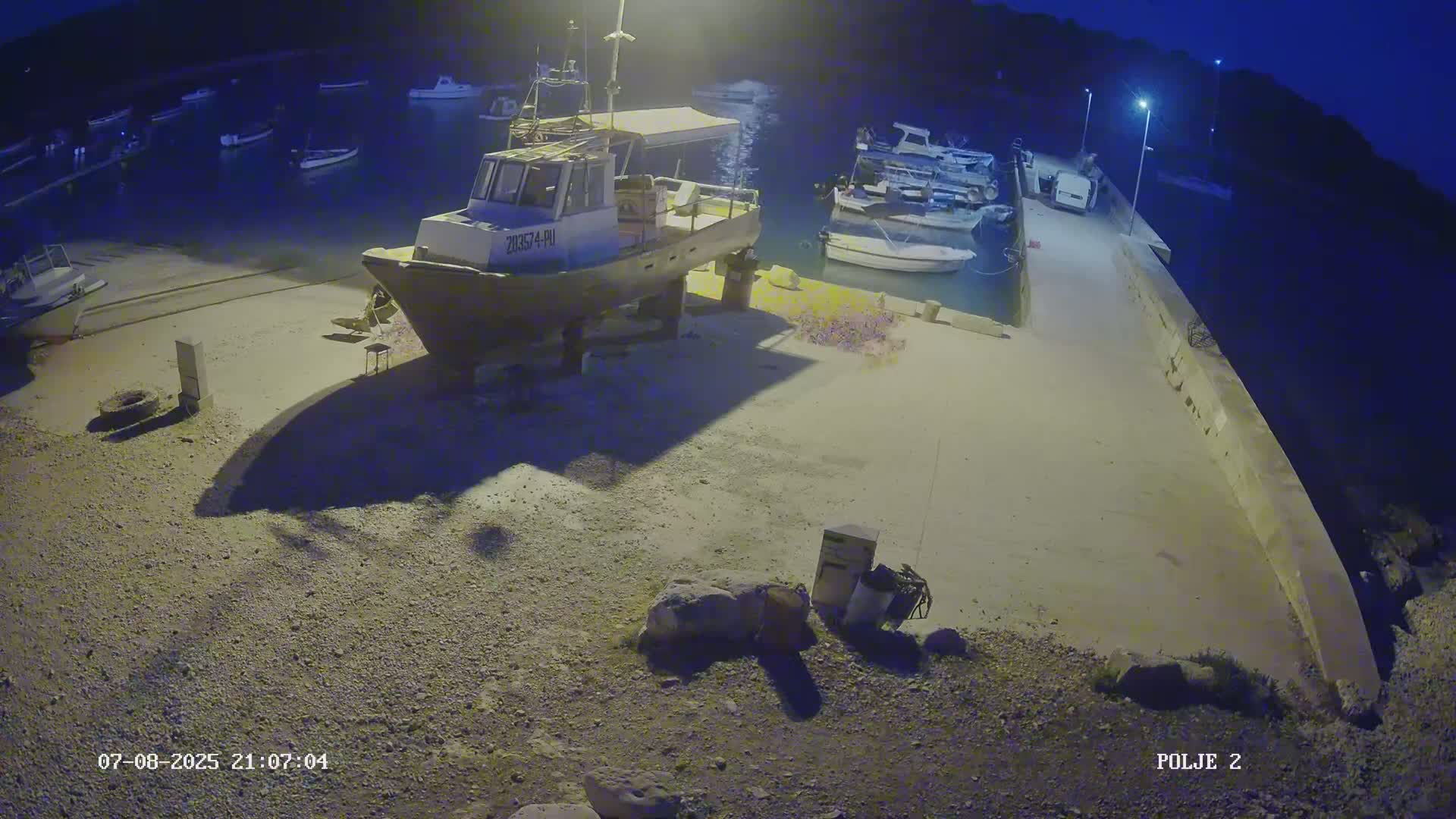 Premantura, Marina Uvala Polje Bay Live Cam - Medulin, Istria, Croatia