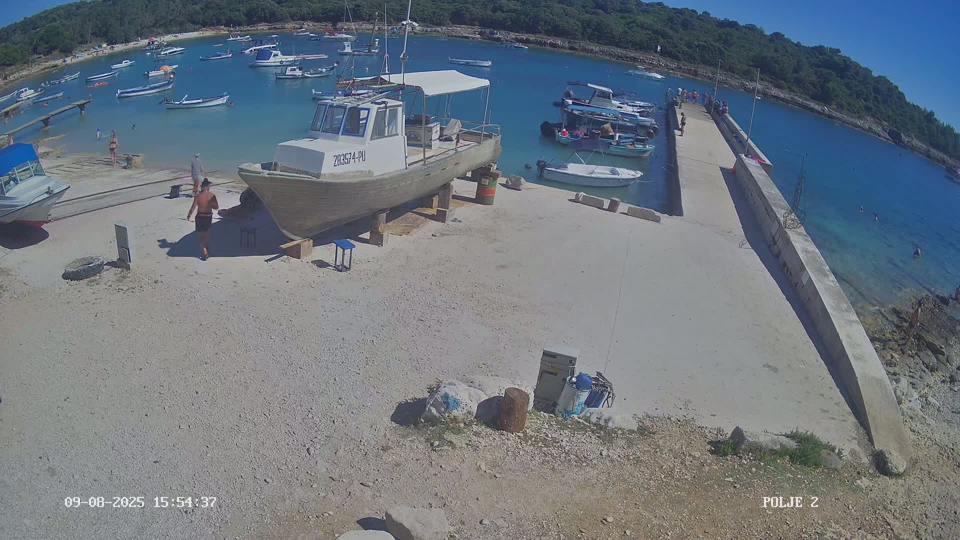 Premantura, Marina Uvala Polje Bay Live Cam - Medulin, Istria, Croatia