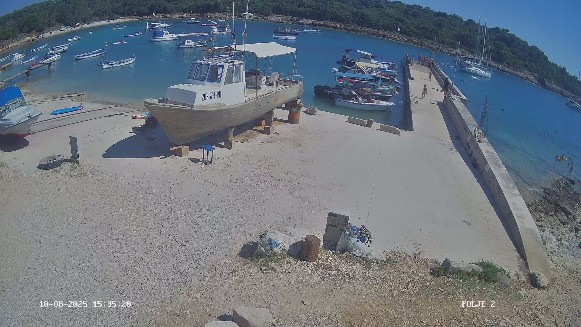 Premantura, Marina Uvala Polje Bay Live Cam - Medulin, Istria, Croatia
