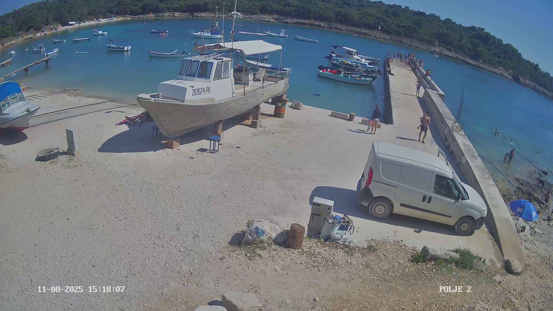 Premantura, Marina Uvala Polje Bay Live Cam - Medulin, Istria, Croatia