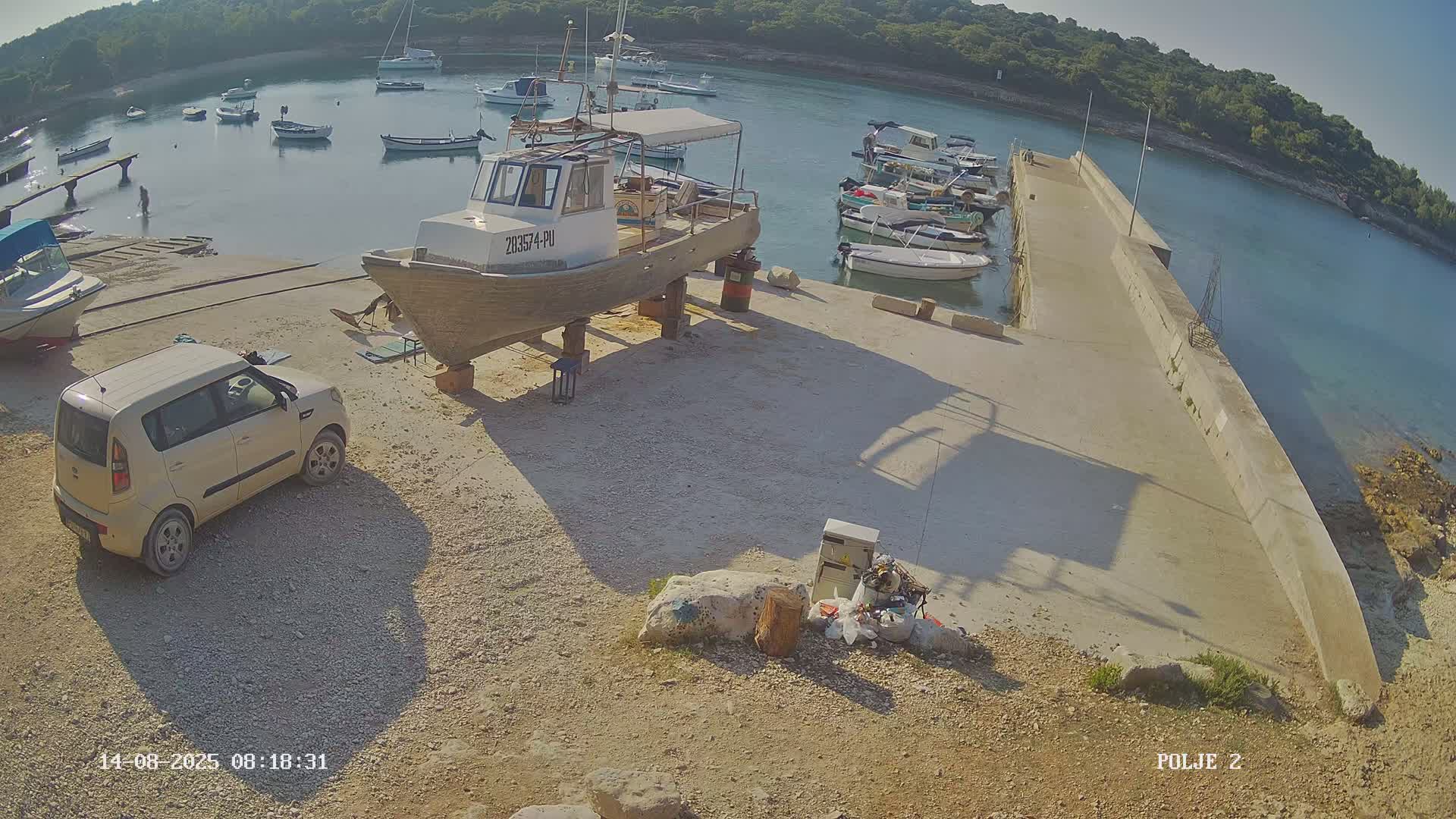 Premantura, Marina Uvala Polje Bay Live Cam - Medulin, Istria, Croatia