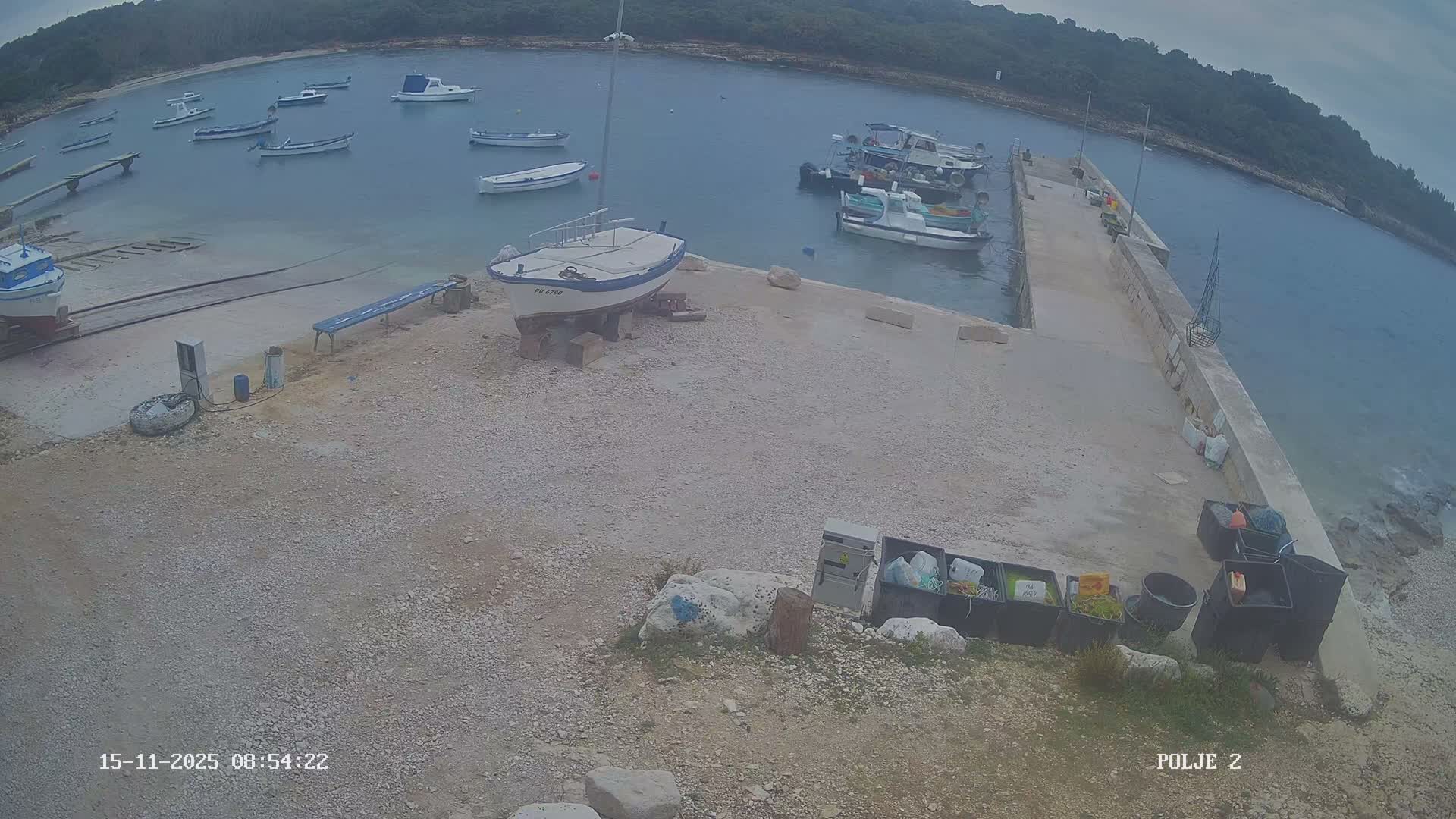 Premantura, Marina Uvala Polje Bay Live Cam - Medulin, Istria, Croatia