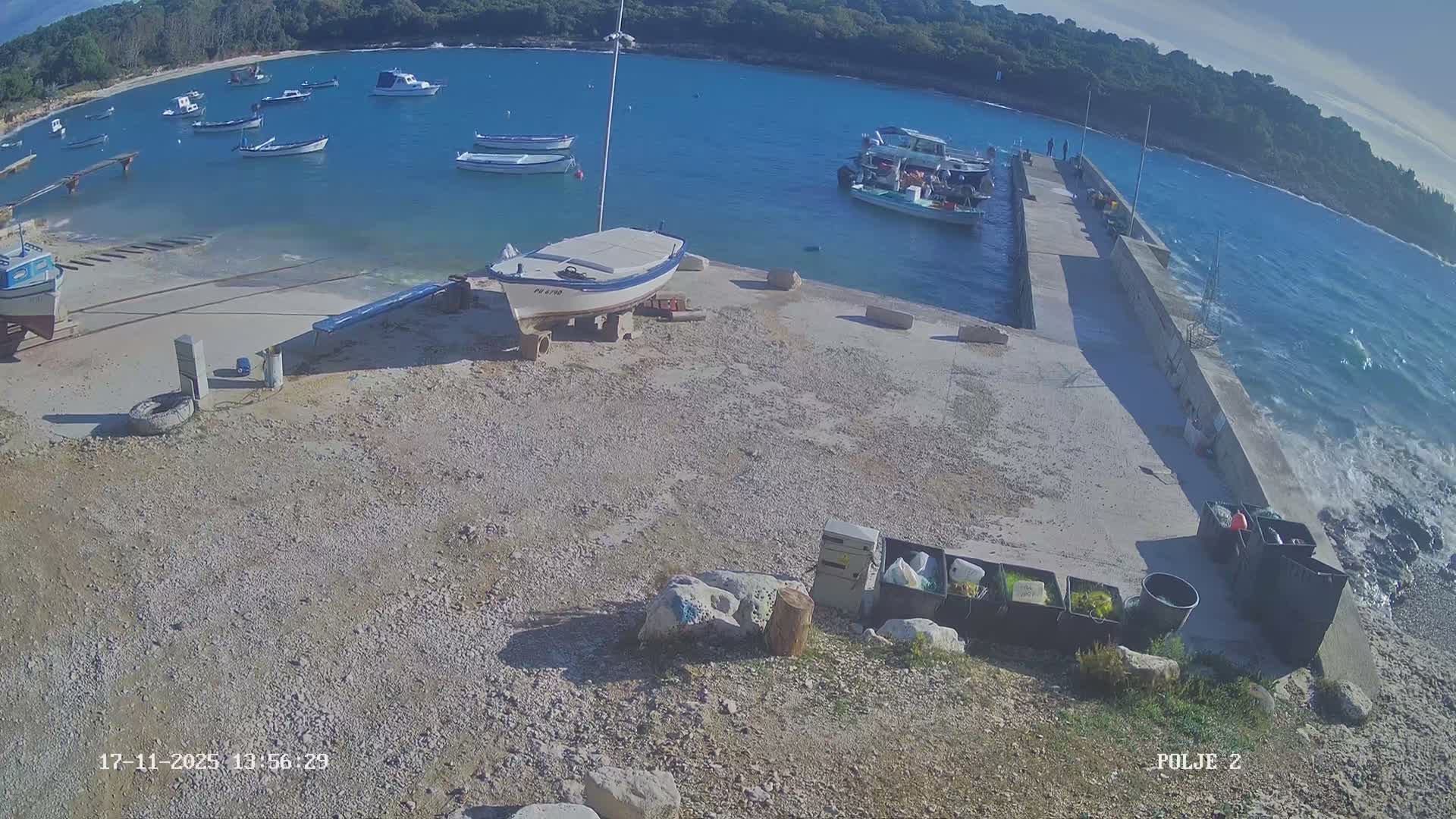Premantura, Marina Uvala Polje Bay Live Cam - Medulin, Istria, Croatia