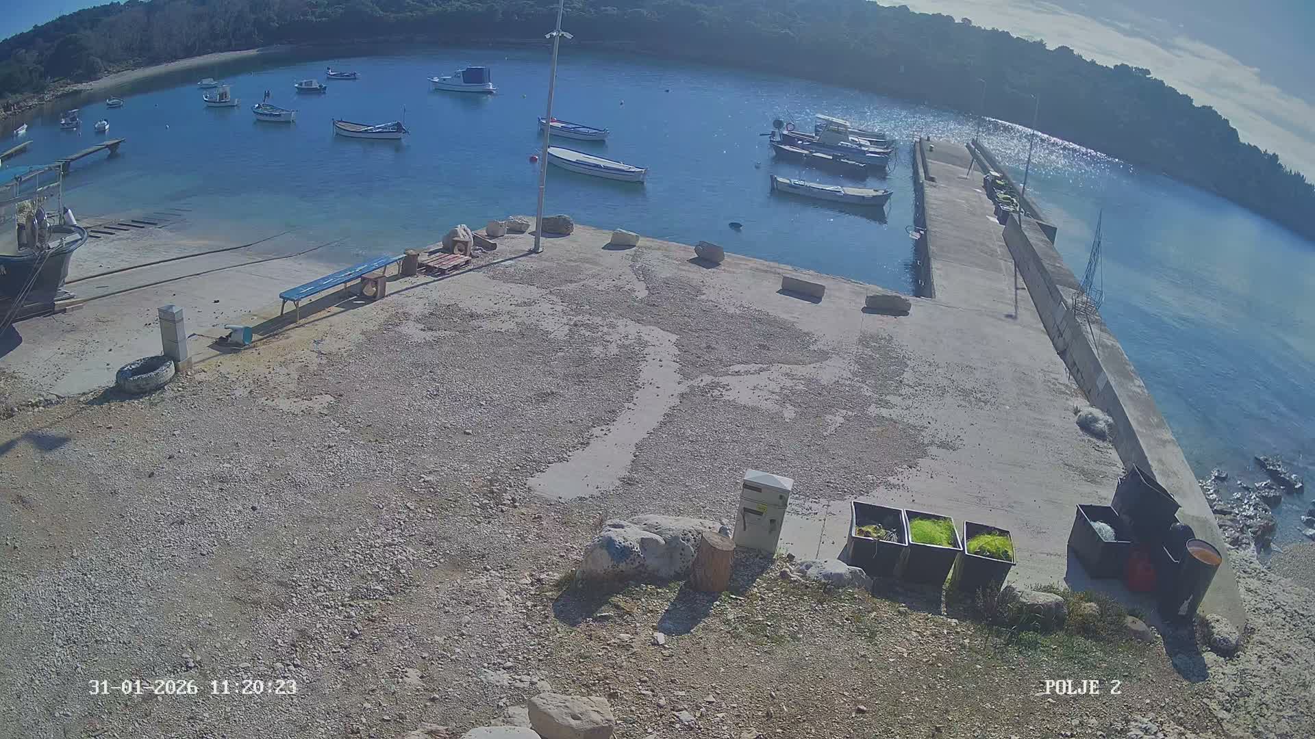 Premantura, Marina Uvala Polje Bay Live Cam - Medulin, Istria, Croatia