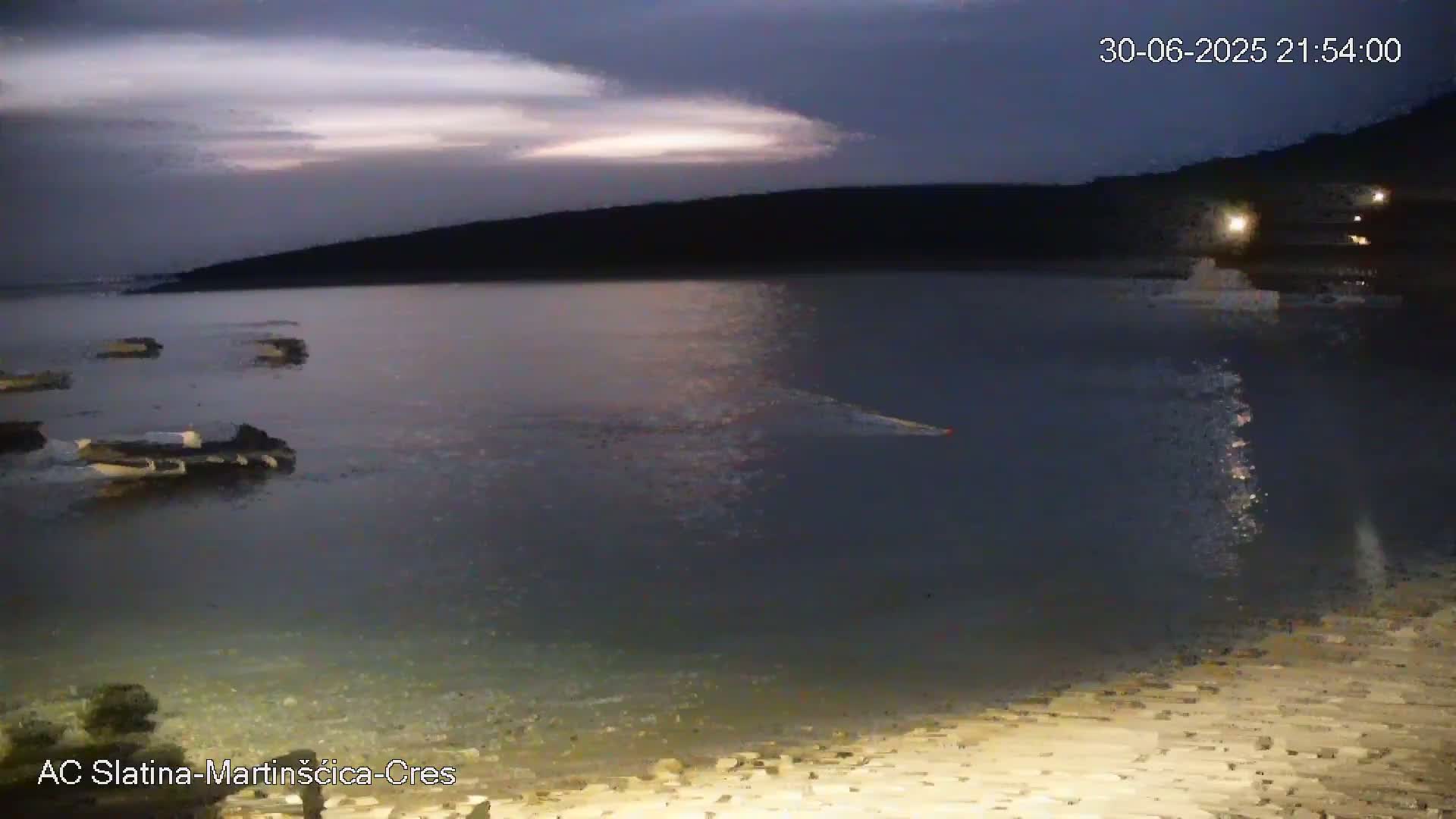 Otok Cres Island, Camp Plaza Slatina Beach Live Cam - Martinšćica, Cres, Primorje-Gorski Kotar, Croatia