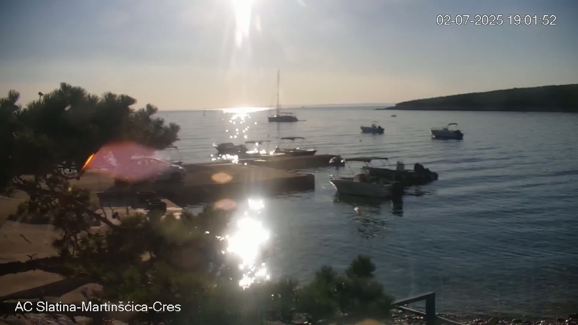 Otok Cres Island, Camp Plaza Slatina Beach Live Cam - Martinšćica, Cres, Primorje-Gorski Kotar, Croatia