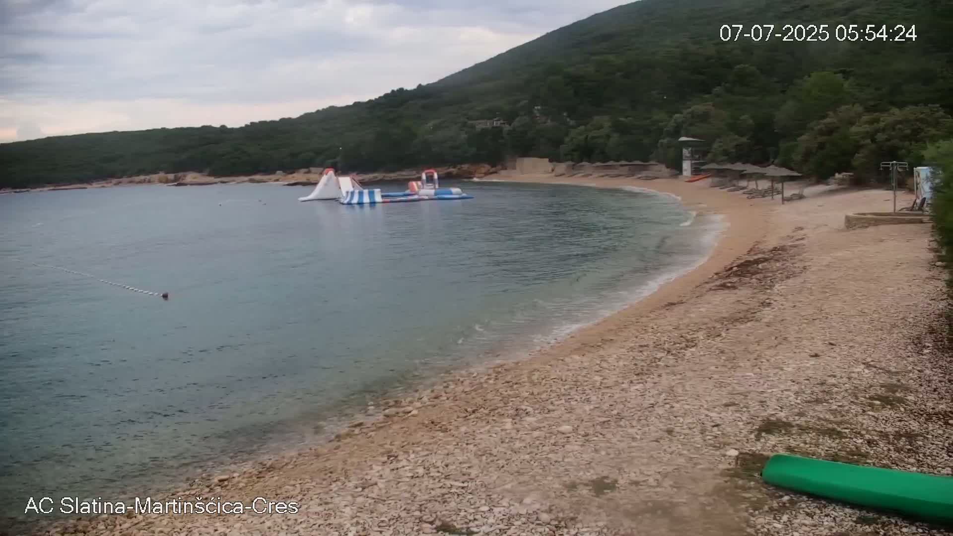 Otok Cres Island, Camp Plaza Slatina Beach Live Cam - Martinšćica, Cres, Primorje-Gorski Kotar, Croatia