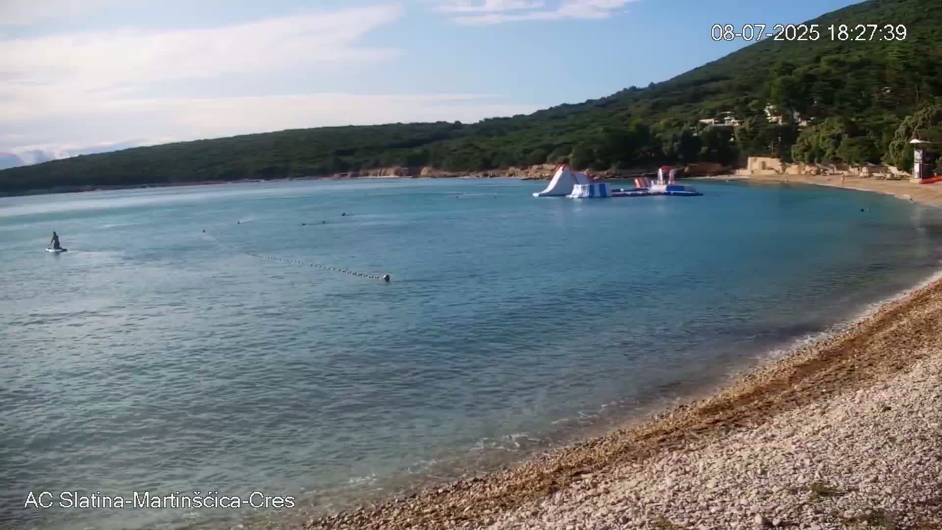 Otok Cres Island, Camp Plaza Slatina Beach Live Cam - Martinšćica, Cres, Primorje-Gorski Kotar, Croatia