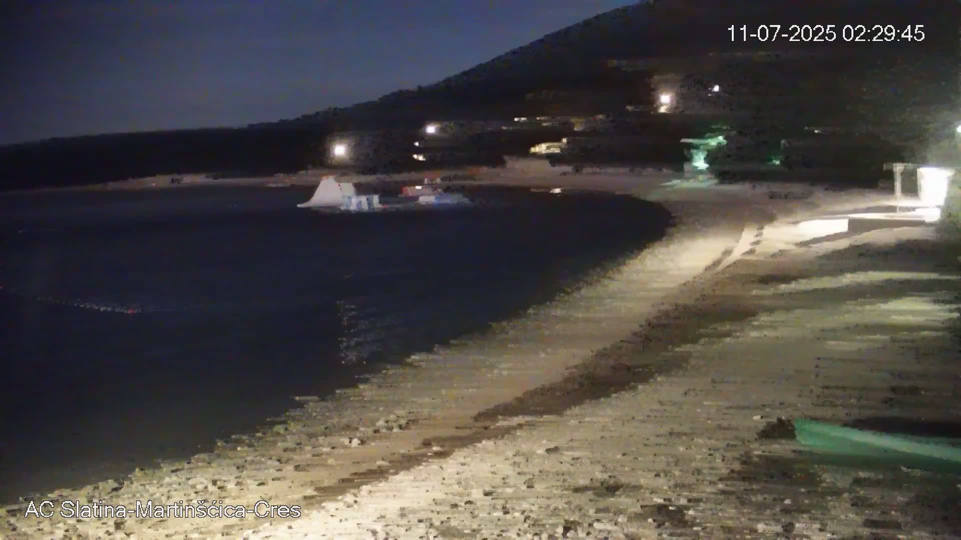 Otok Cres Island, Camp Plaza Slatina Beach Live Cam - Martinšćica, Cres, Primorje-Gorski Kotar, Croatia