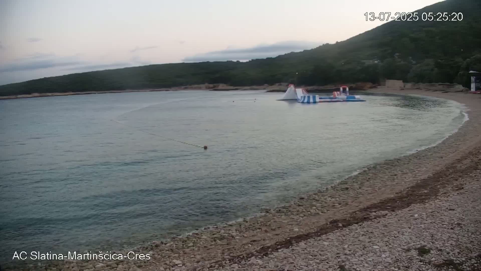 Otok Cres Island, Camp Plaza Slatina Beach Live Cam - Martinšćica, Cres, Primorje-Gorski Kotar, Croatia