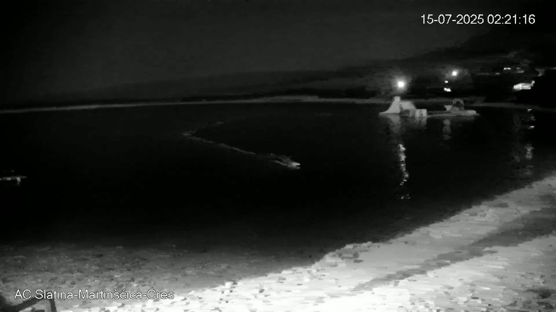 Otok Cres Island, Camp Plaza Slatina Beach Live Cam - Martinšćica, Cres, Primorje-Gorski Kotar, Croatia