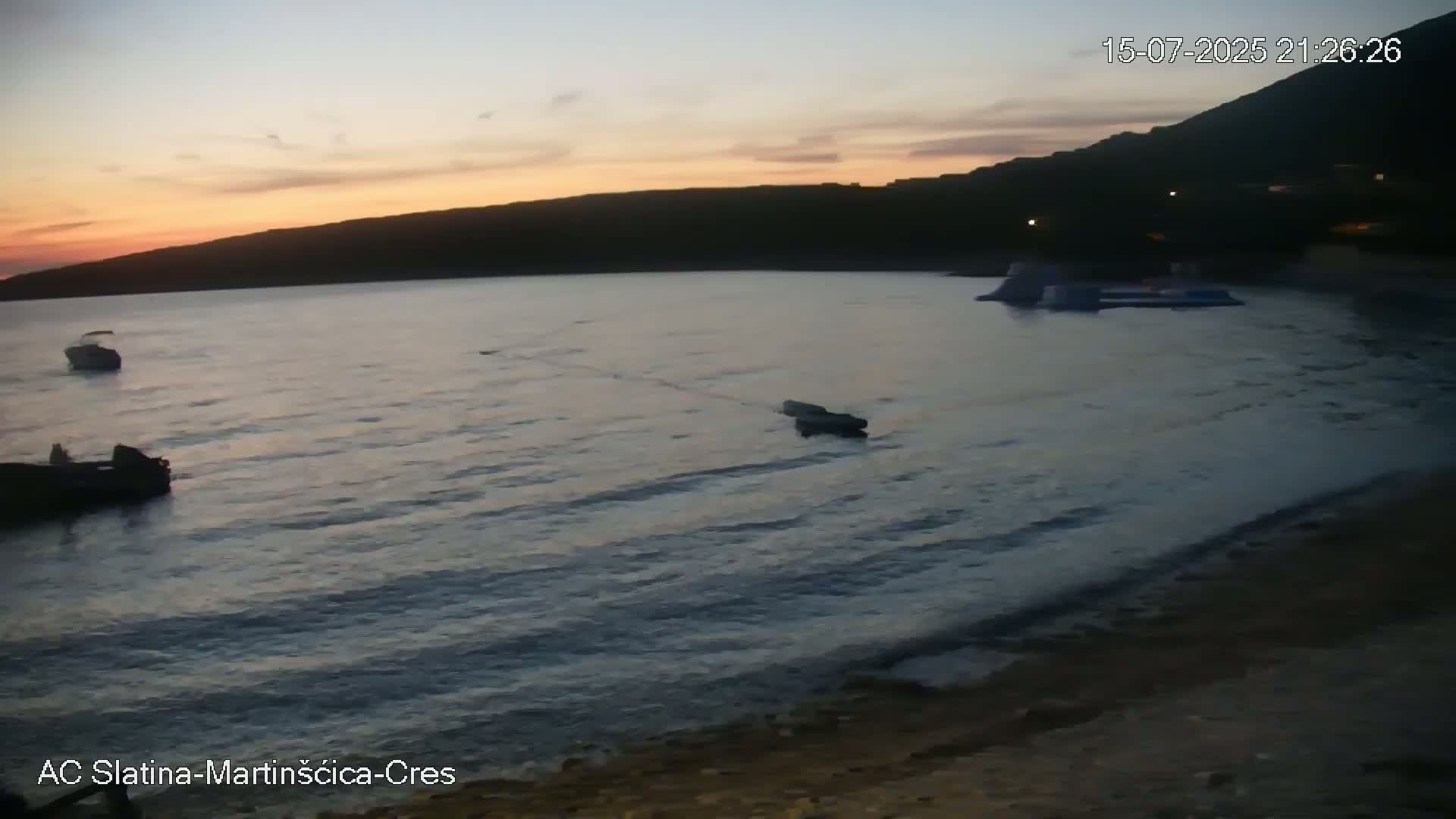 Otok Cres Island, Camp Plaza Slatina Beach Live Cam - Martinšćica, Cres, Primorje-Gorski Kotar, Croatia