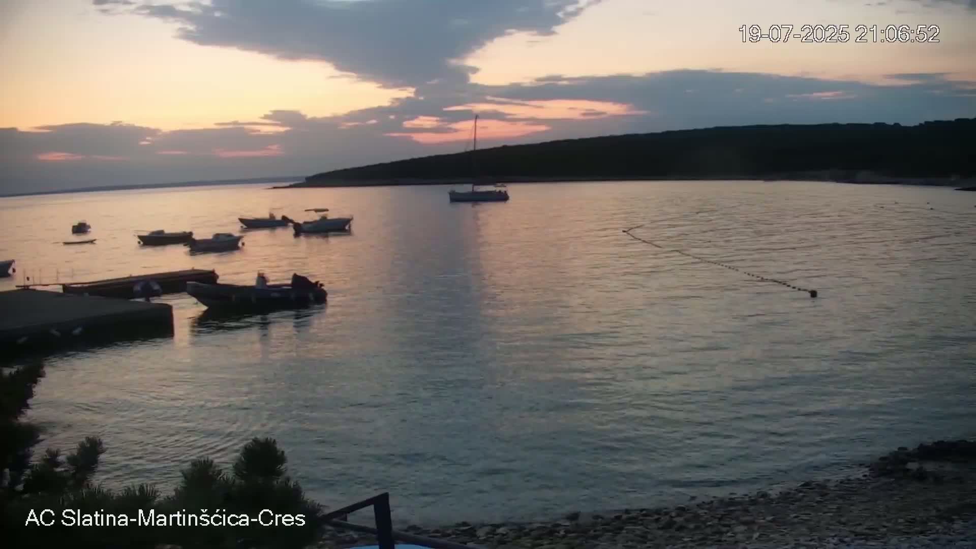 Otok Cres Island, Camp Plaza Slatina Beach Live Cam - Martinšćica, Cres, Primorje-Gorski Kotar, Croatia