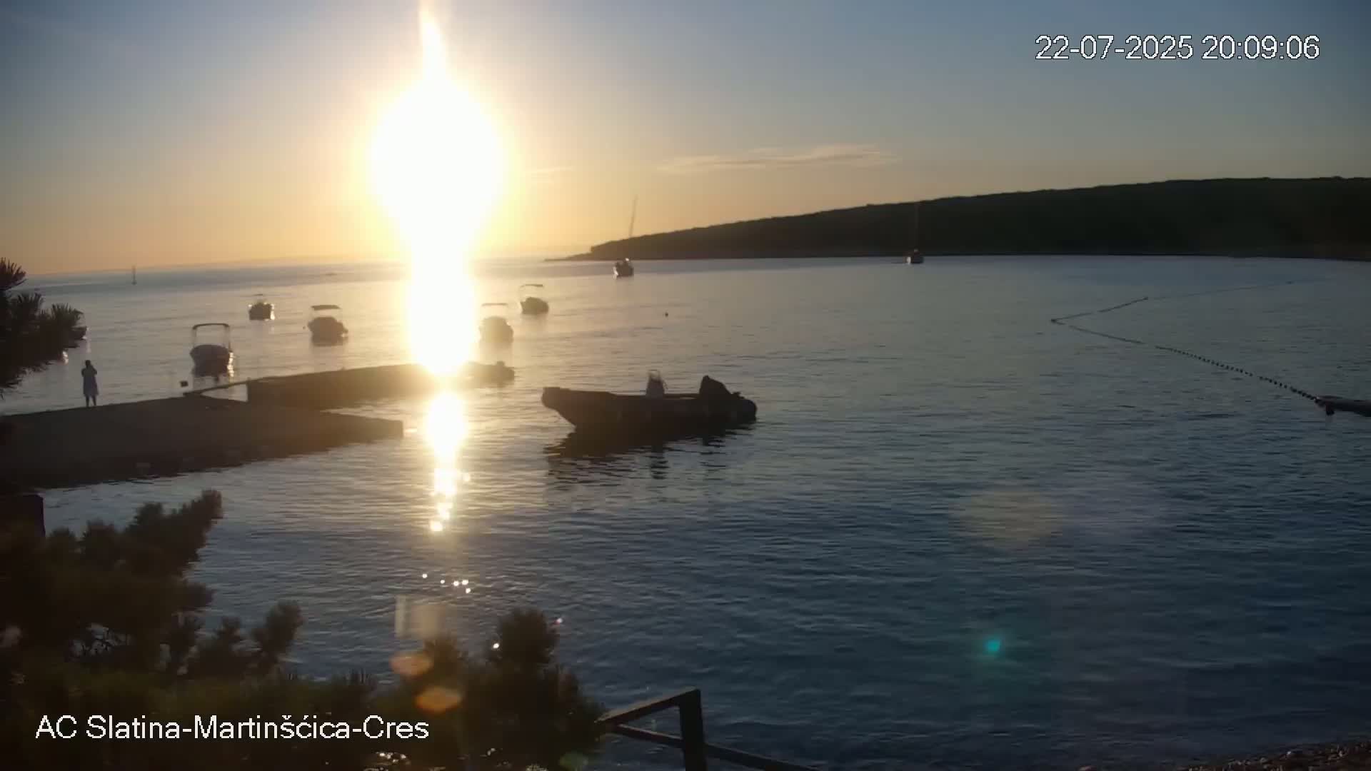 Otok Cres Island, Camp Plaza Slatina Beach Live Cam - Martinšćica, Cres, Primorje-Gorski Kotar, Croatia