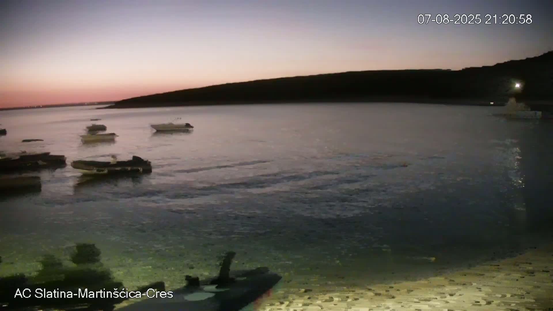Otok Cres Island, Camp Plaza Slatina Beach Live Cam - Martinšćica, Cres, Primorje-Gorski Kotar, Croatia