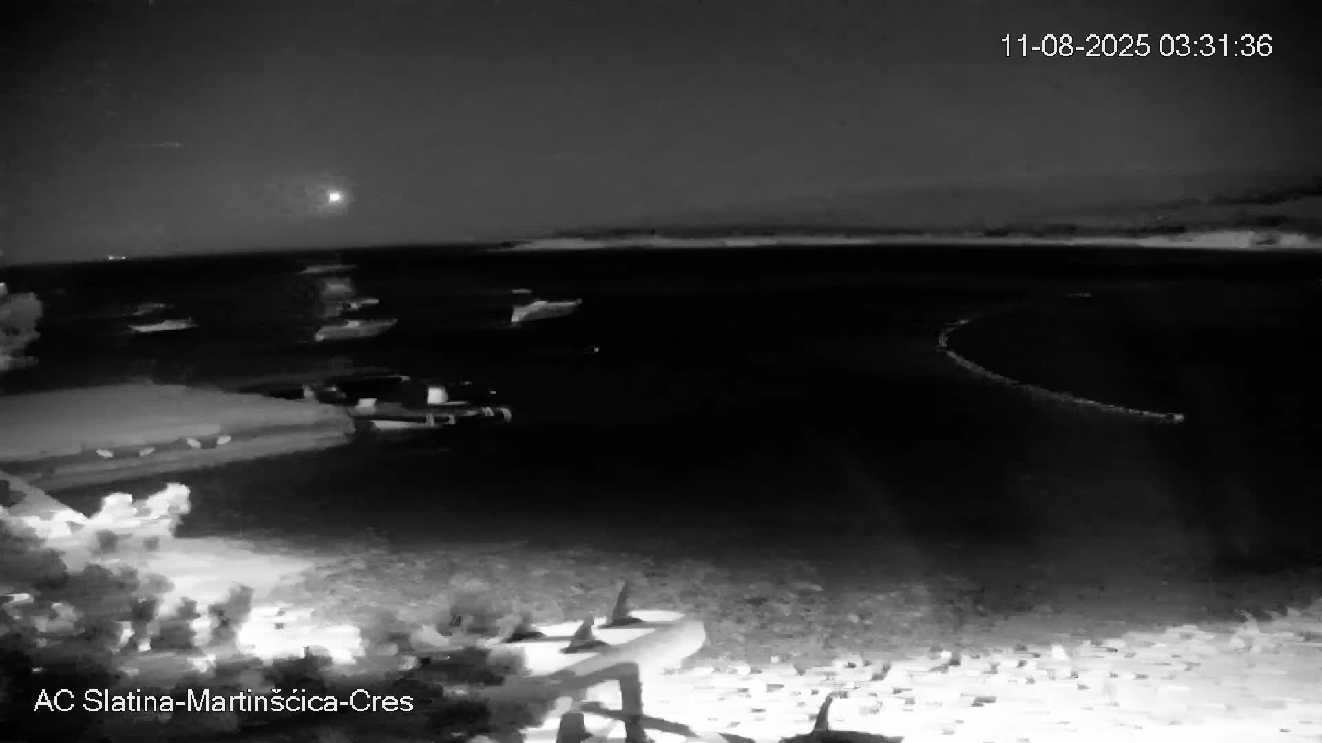 Otok Cres Island, Camp Plaza Slatina Beach Live Cam - Martinšćica, Cres, Primorje-Gorski Kotar, Croatia