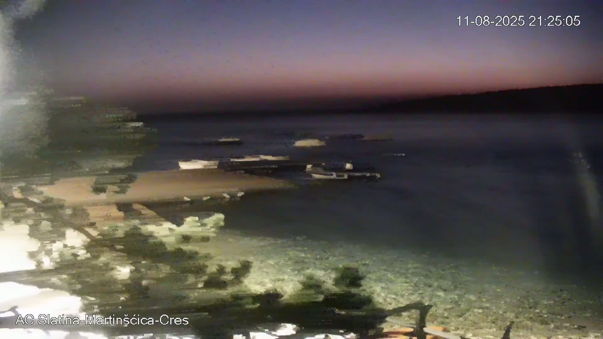 Otok Cres Island, Camp Plaza Slatina Beach Live Cam - Martinšćica, Cres, Primorje-Gorski Kotar, Croatia