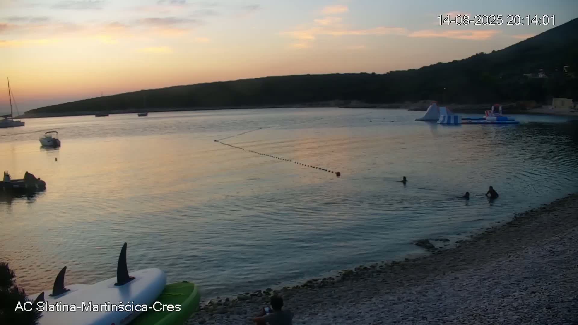 Otok Cres Island, Camp Plaza Slatina Beach Live Cam - Martinšćica, Cres, Primorje-Gorski Kotar, Croatia