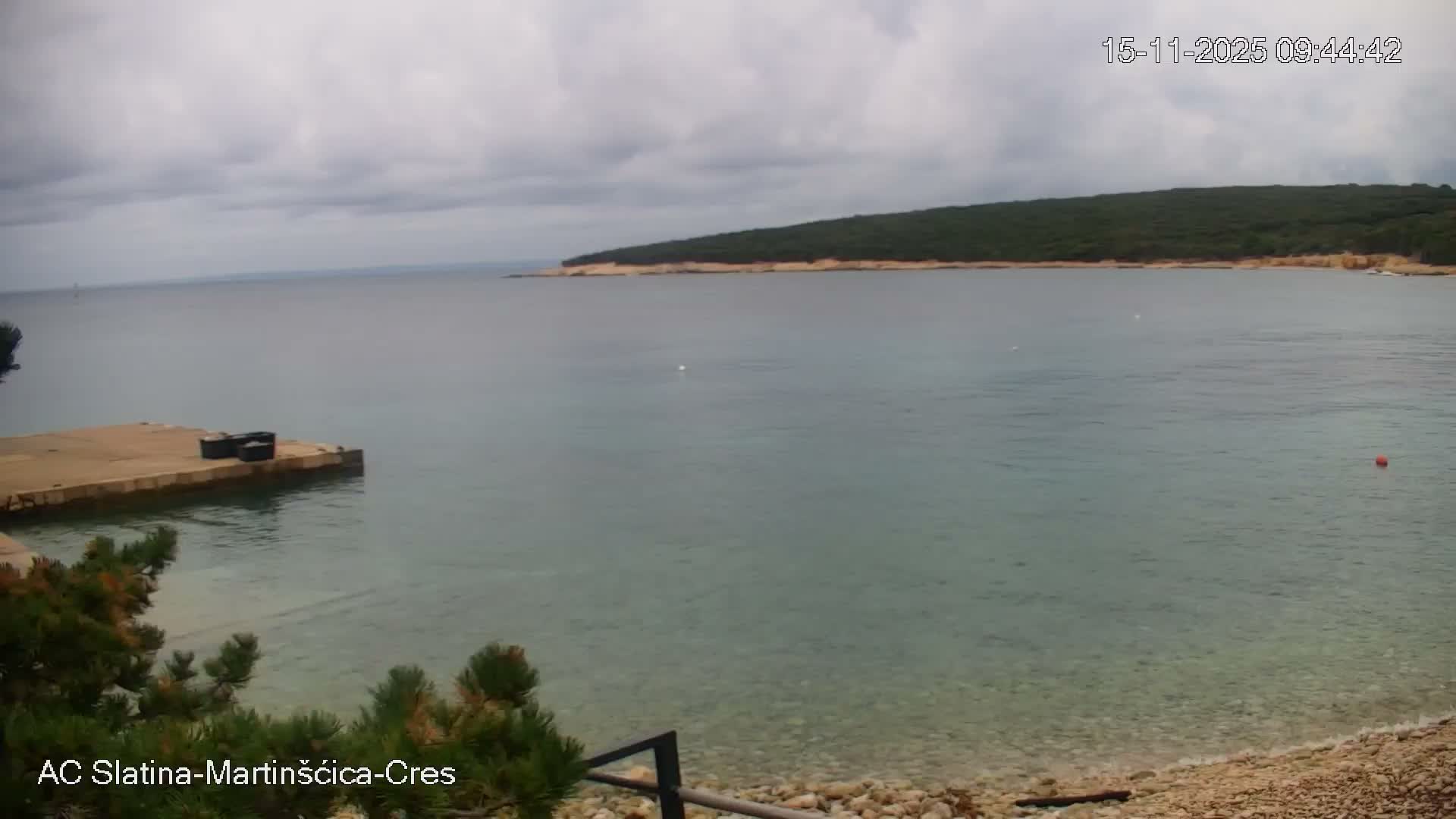 Otok Cres Island, Camp Plaza Slatina Beach Live Cam - Martinšćica, Cres, Primorje-Gorski Kotar, Croatia