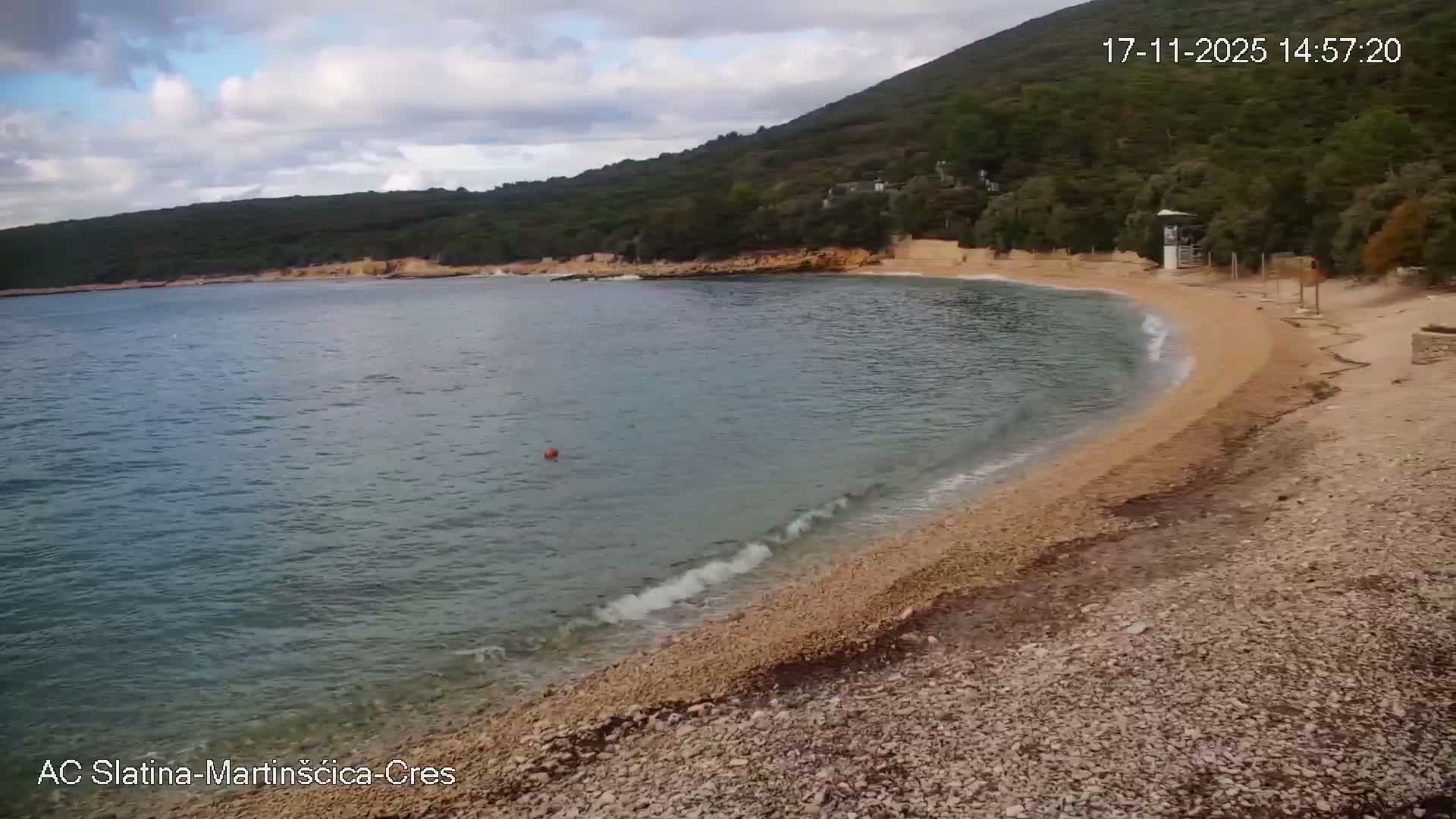 Otok Cres Island, Camp Plaza Slatina Beach Live Cam - Martinšćica, Cres, Primorje-Gorski Kotar, Croatia