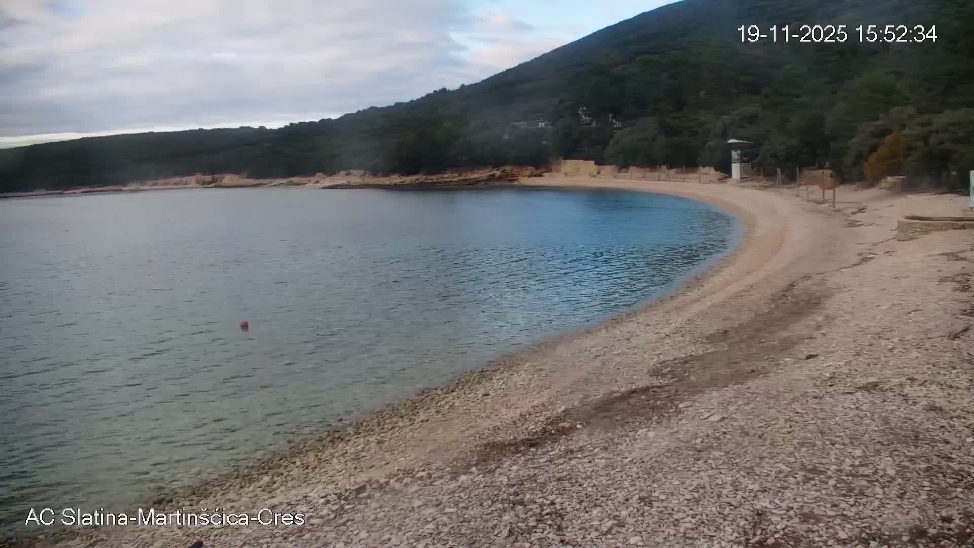 Otok Cres Island, Camp Plaza Slatina Beach Live Cam - Martinšćica, Cres, Primorje-Gorski Kotar, Croatia