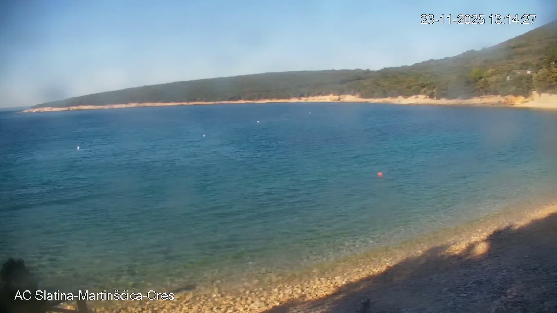 Otok Cres Island, Camp Plaza Slatina Beach Live Cam - Martinšćica, Cres, Primorje-Gorski Kotar, Croatia
