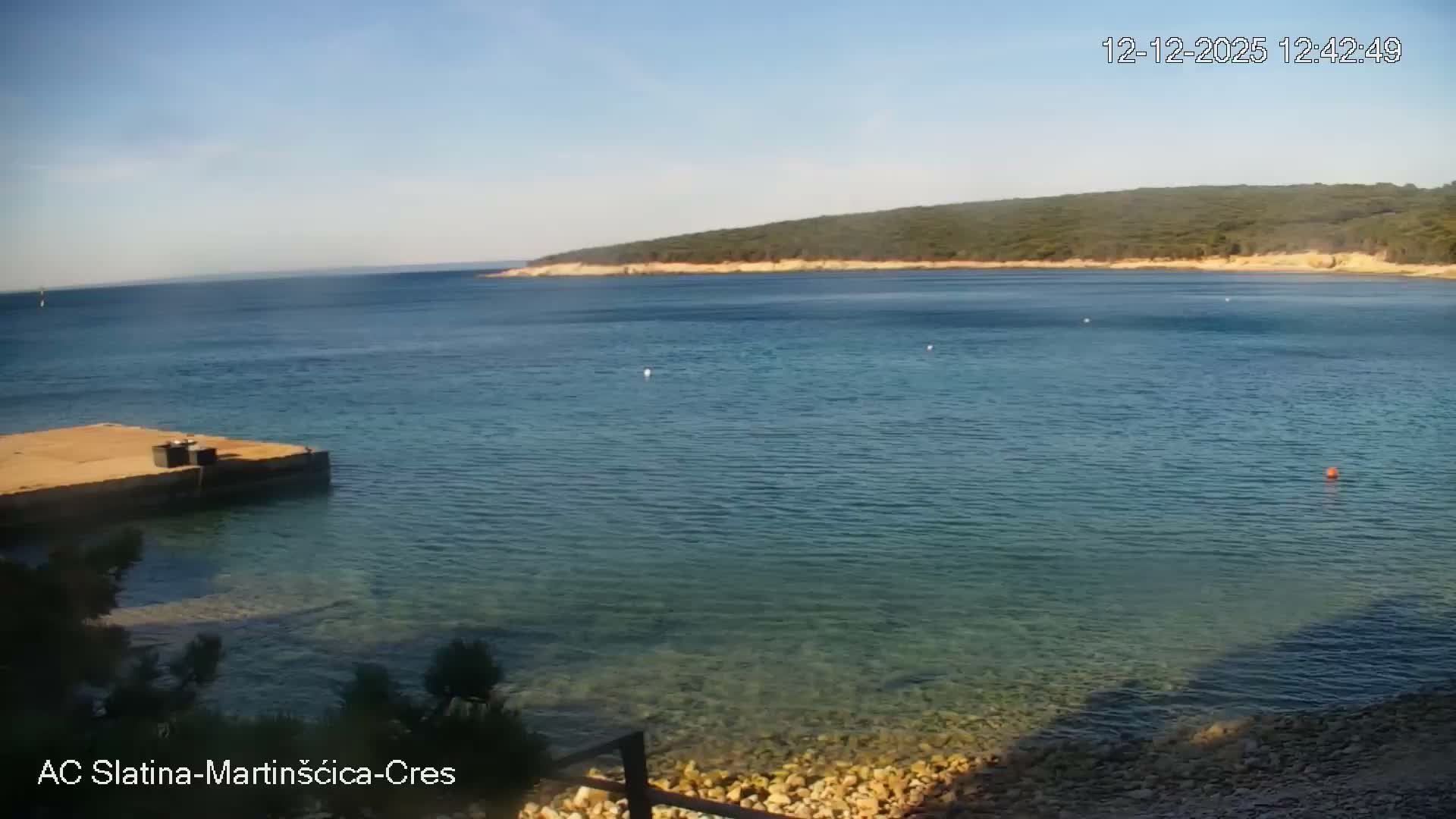 Otok Cres Island, Camp Plaza Slatina Beach Live Cam - Martinšćica, Cres, Primorje-Gorski Kotar, Croatia