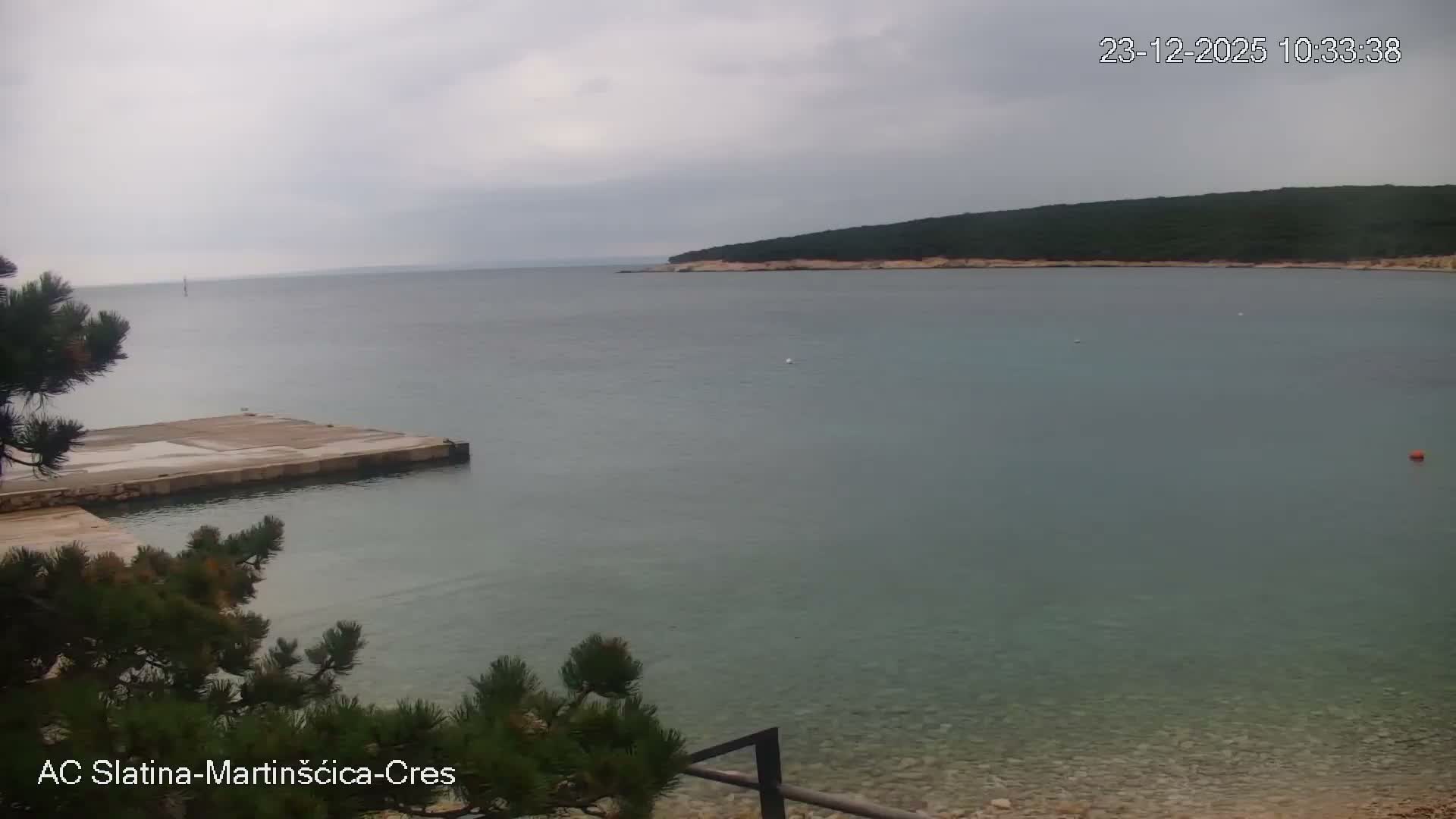 Otok Cres Island, Camp Plaza Slatina Beach Live Cam - Martinšćica, Cres, Primorje-Gorski Kotar, Croatia