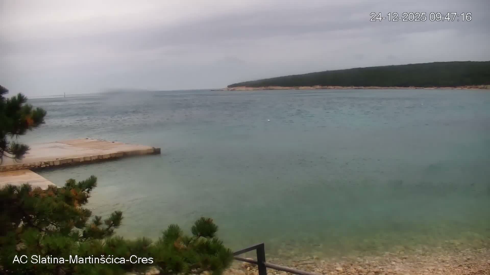 Otok Cres Island, Camp Plaza Slatina Beach Live Cam - Martinšćica, Cres, Primorje-Gorski Kotar, Croatia