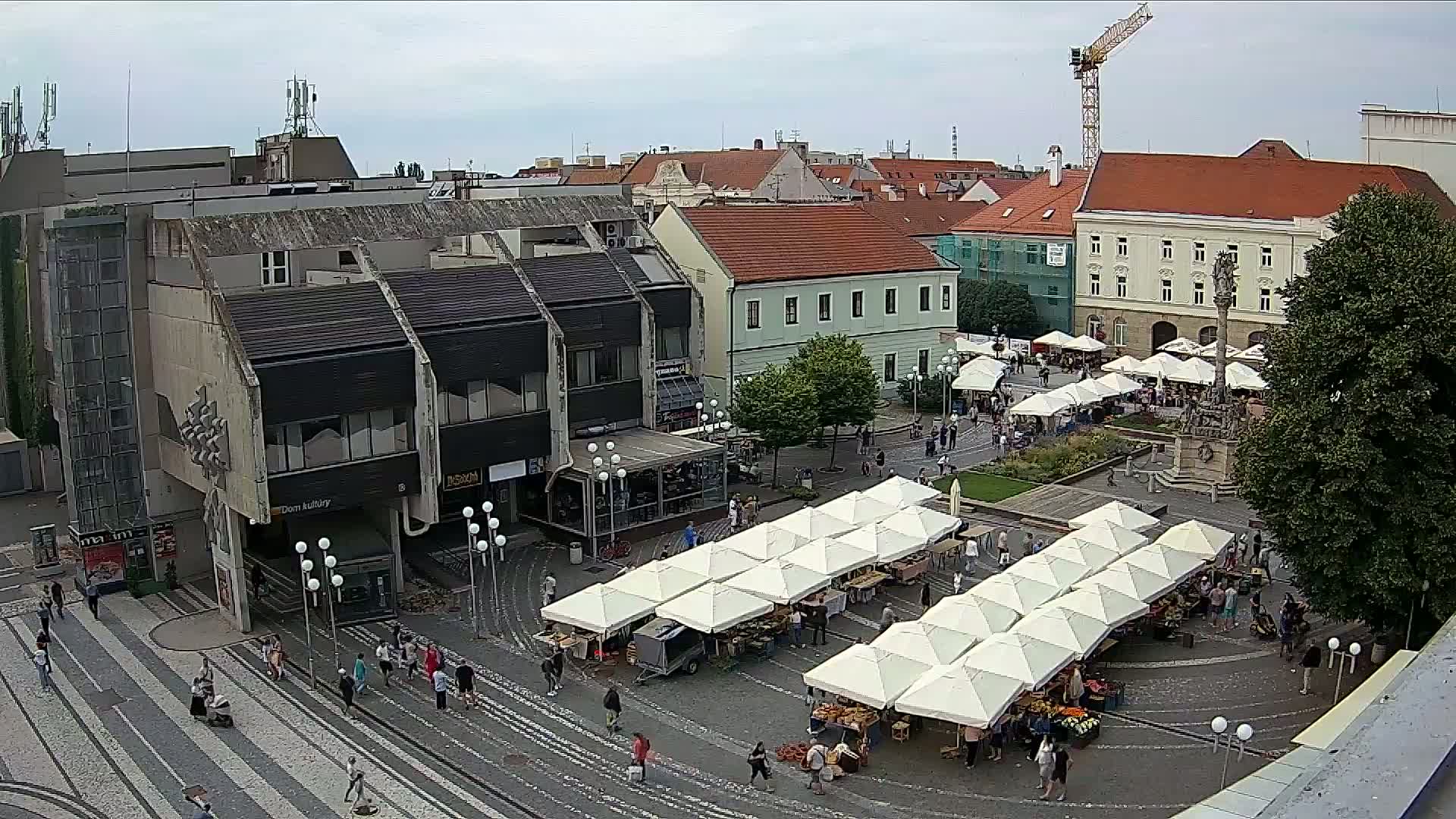 Trnava, Trojičné námestie (Trinity Square) Live Cam - Trnava, Okres Trnava, Slovakia