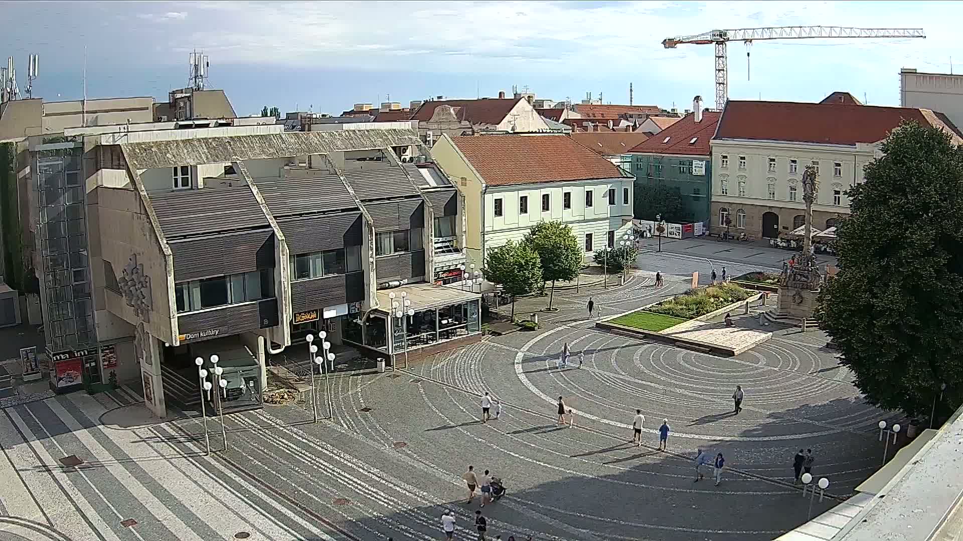 Trnava, Trojičné námestie (Trinity Square) Live Cam - Trnava, Okres Trnava, Slovakia