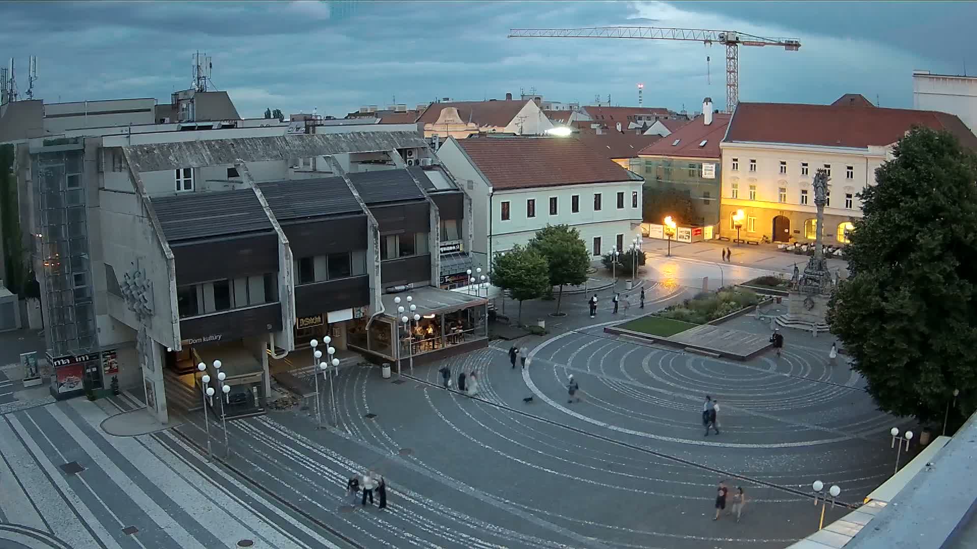 Trnava, Trojičné námestie (Trinity Square) Live Cam - Trnava, Okres Trnava, Slovakia