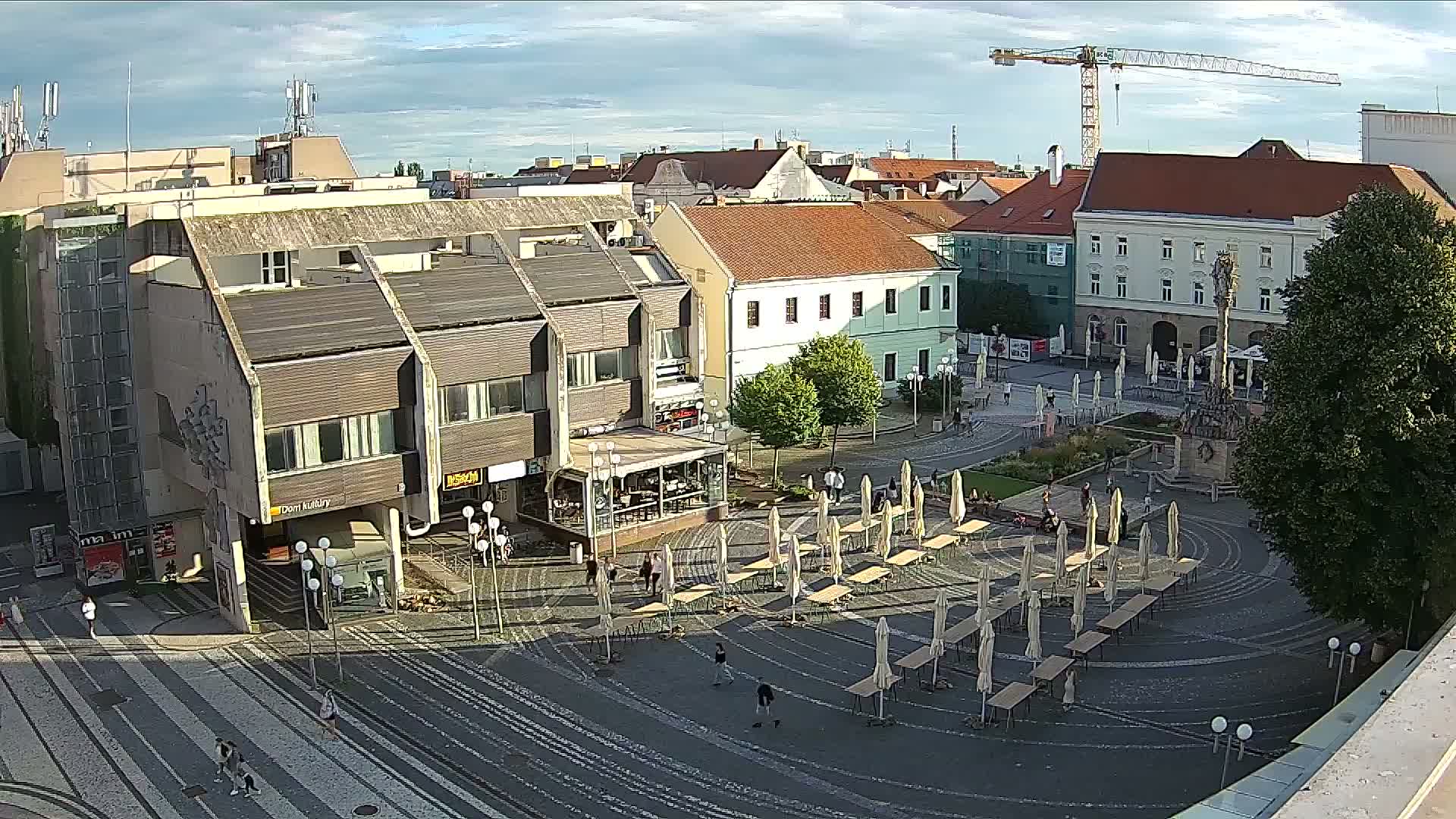 Trnava, Trojičné námestie (Trinity Square) Live Cam - Trnava, Okres Trnava, Slovakia