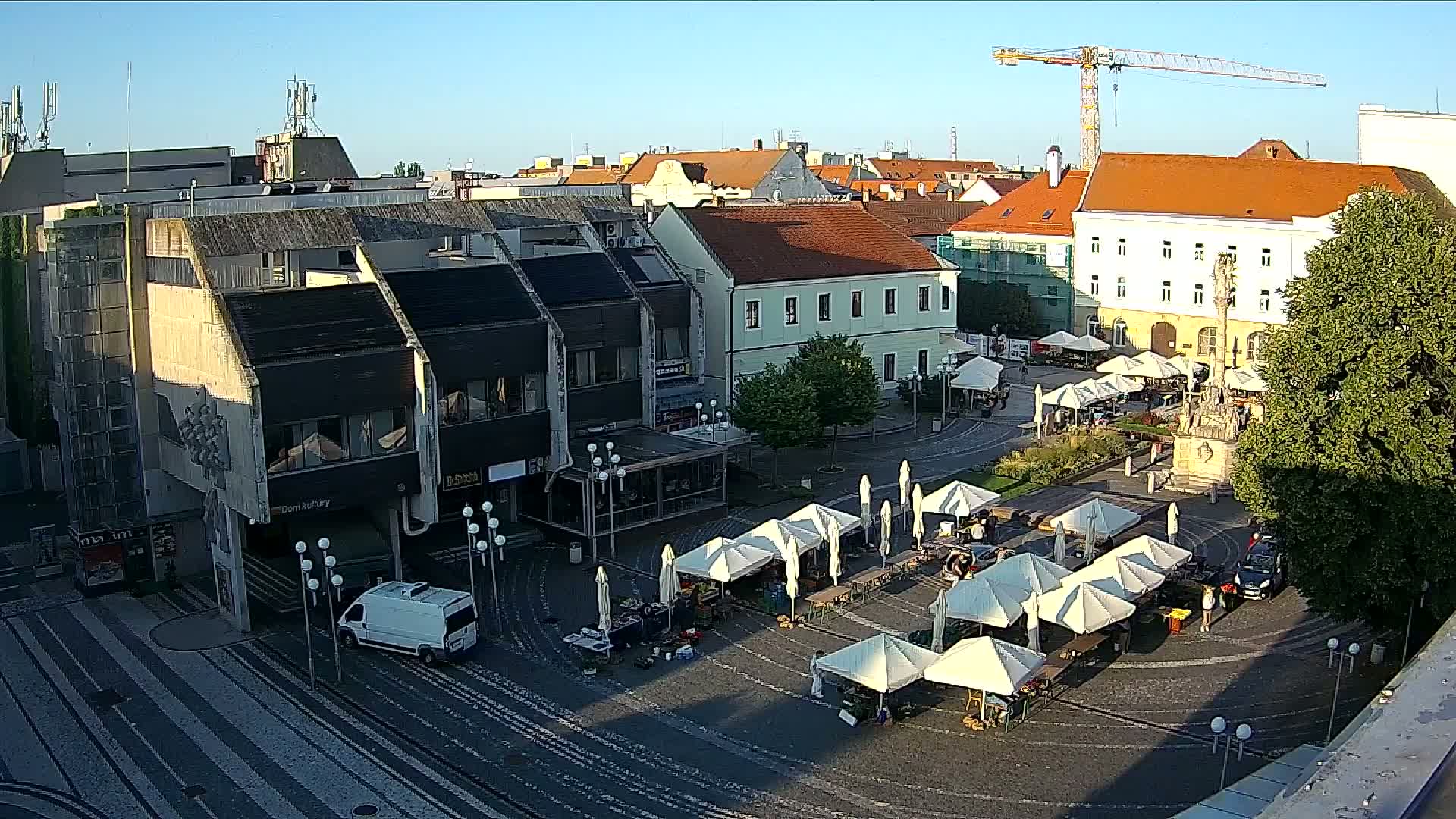 Trnava, Trojičné námestie (Trinity Square) Live Cam - Trnava, Okres Trnava, Slovakia