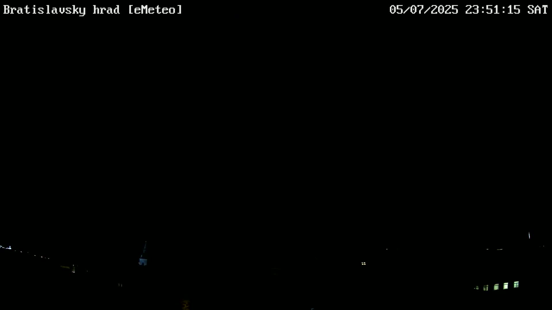 Bratislava, Bratislavský hrad (Bratislava Castle) South View Live Cam - Stare Mesto, Okres Bratislava I, Bratislava, Slovakia