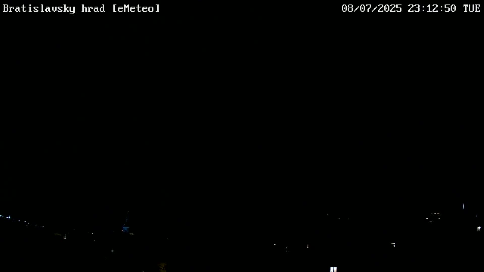 Bratislava, Bratislavský hrad (Bratislava Castle) South View Live Cam - Stare Mesto, Okres Bratislava I, Bratislava, Slovakia