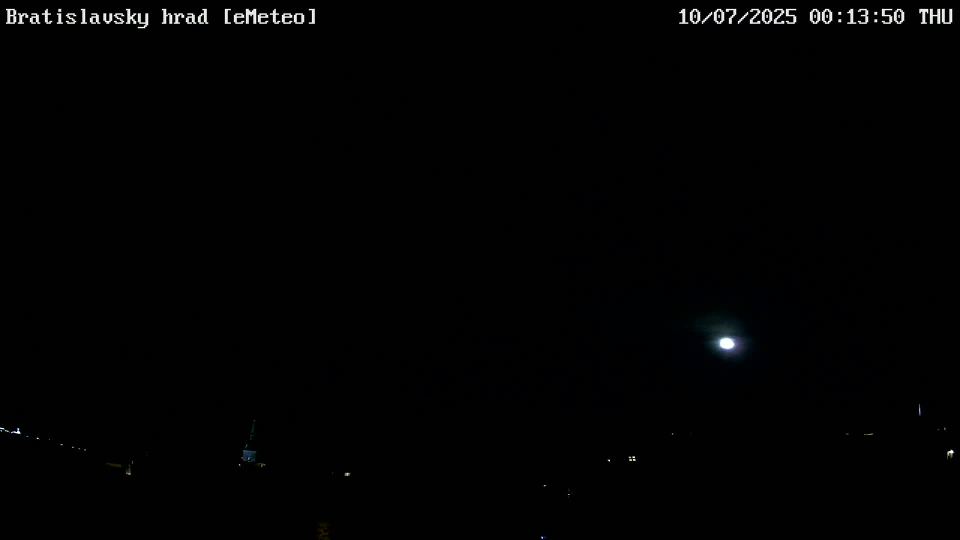 Bratislava, Bratislavský hrad (Bratislava Castle) South View Live Cam - Stare Mesto, Okres Bratislava I, Bratislava, Slovakia